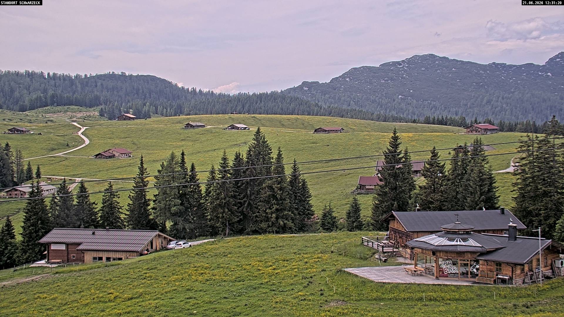 Archiv Foto Webcam Almenwelt Lofer: Rundwanderweg und Höhenloipe