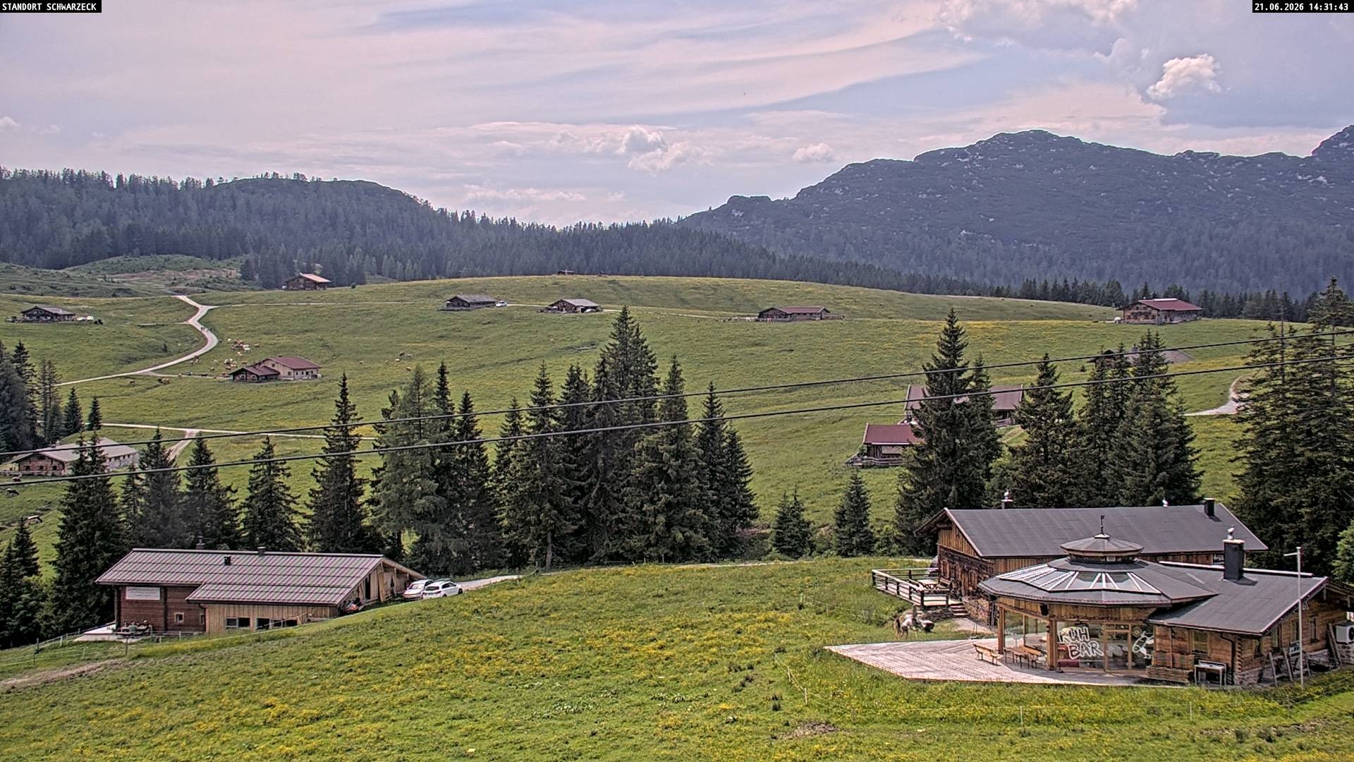 Archiv Foto Webcam Almenwelt Lofer: Rundwanderweg und Höhenloipe