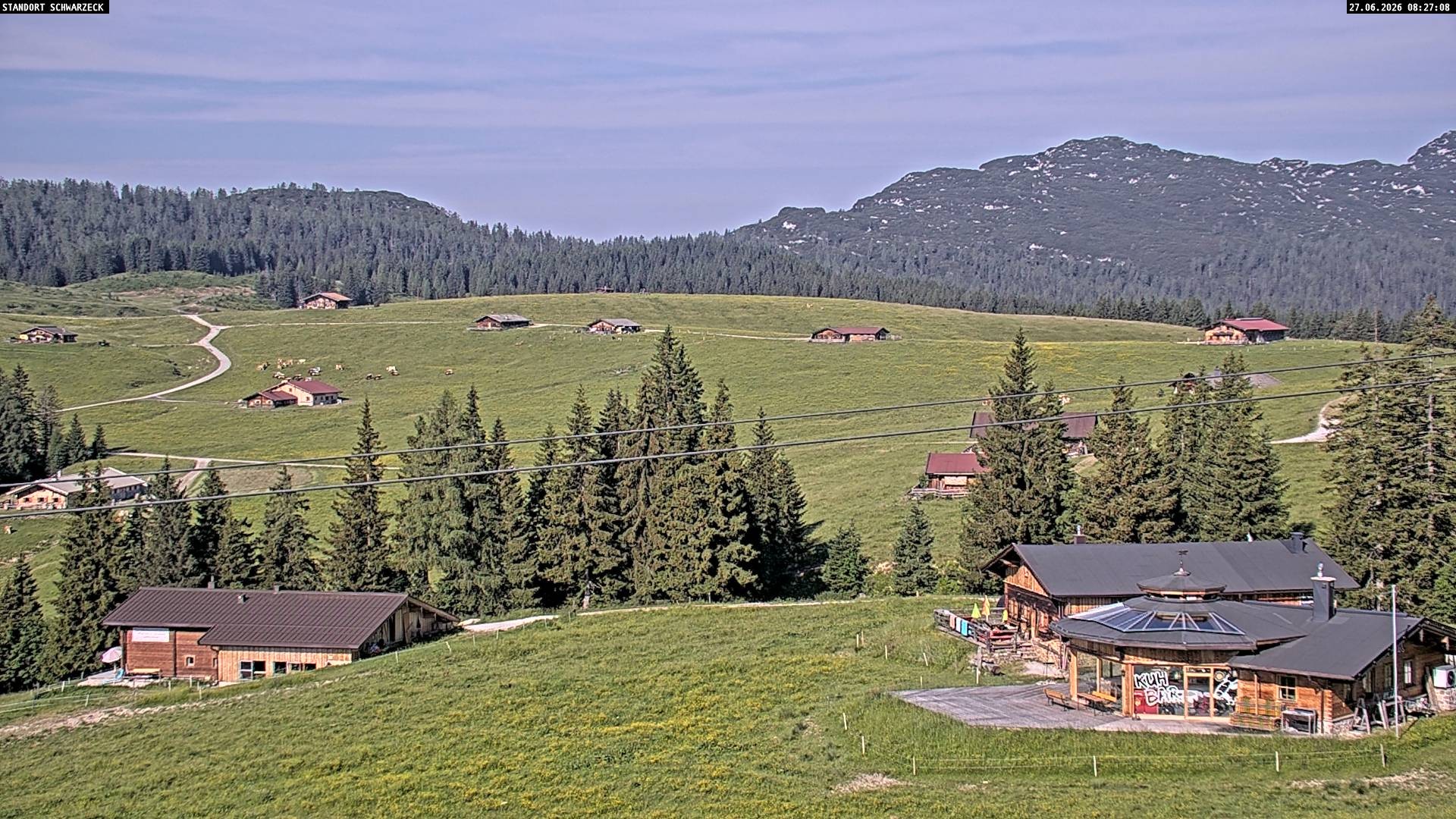 Archived image Webcam Almenwelt Lofer: hiking trail and cross country skiing trail