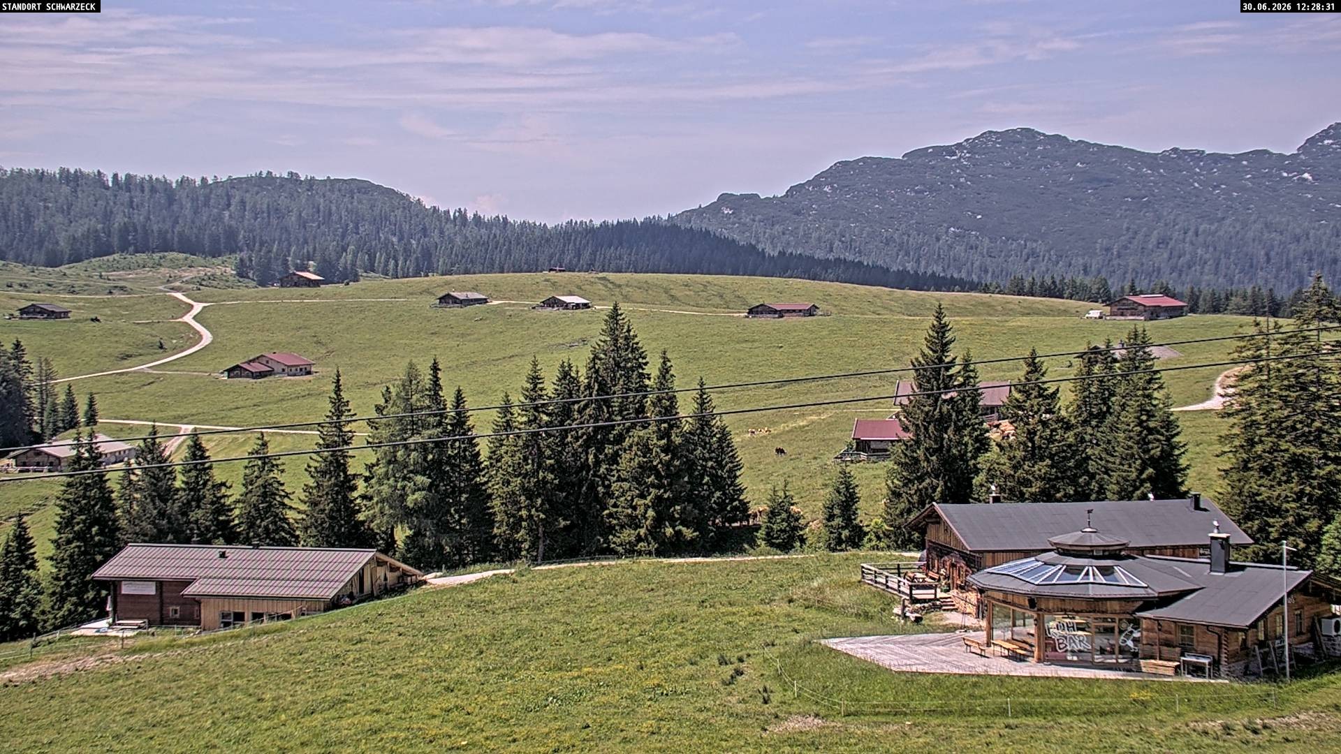 Archiv Foto Webcam Almenwelt Lofer: Rundwanderweg und Höhenloipe
