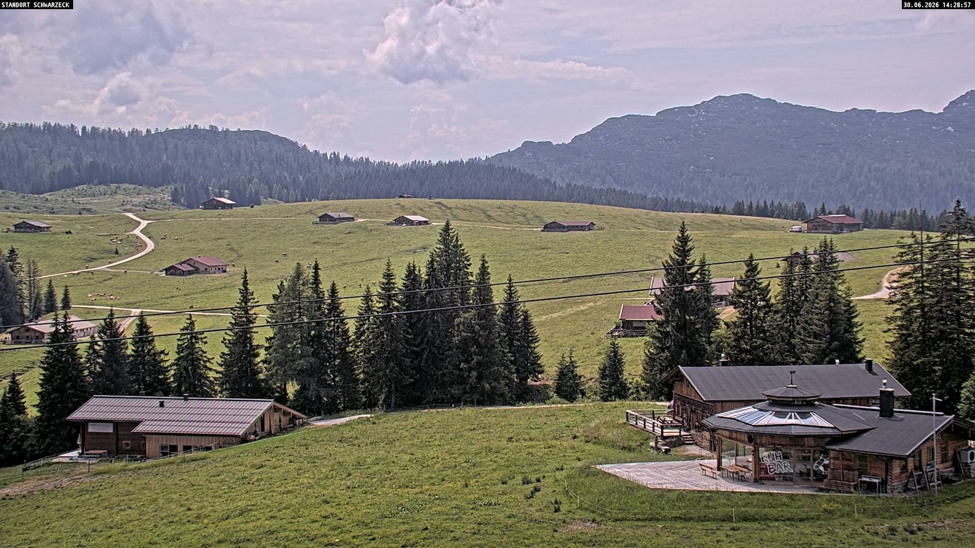 Archiv Foto Webcam Almenwelt Lofer: Rundwanderweg und Höhenloipe