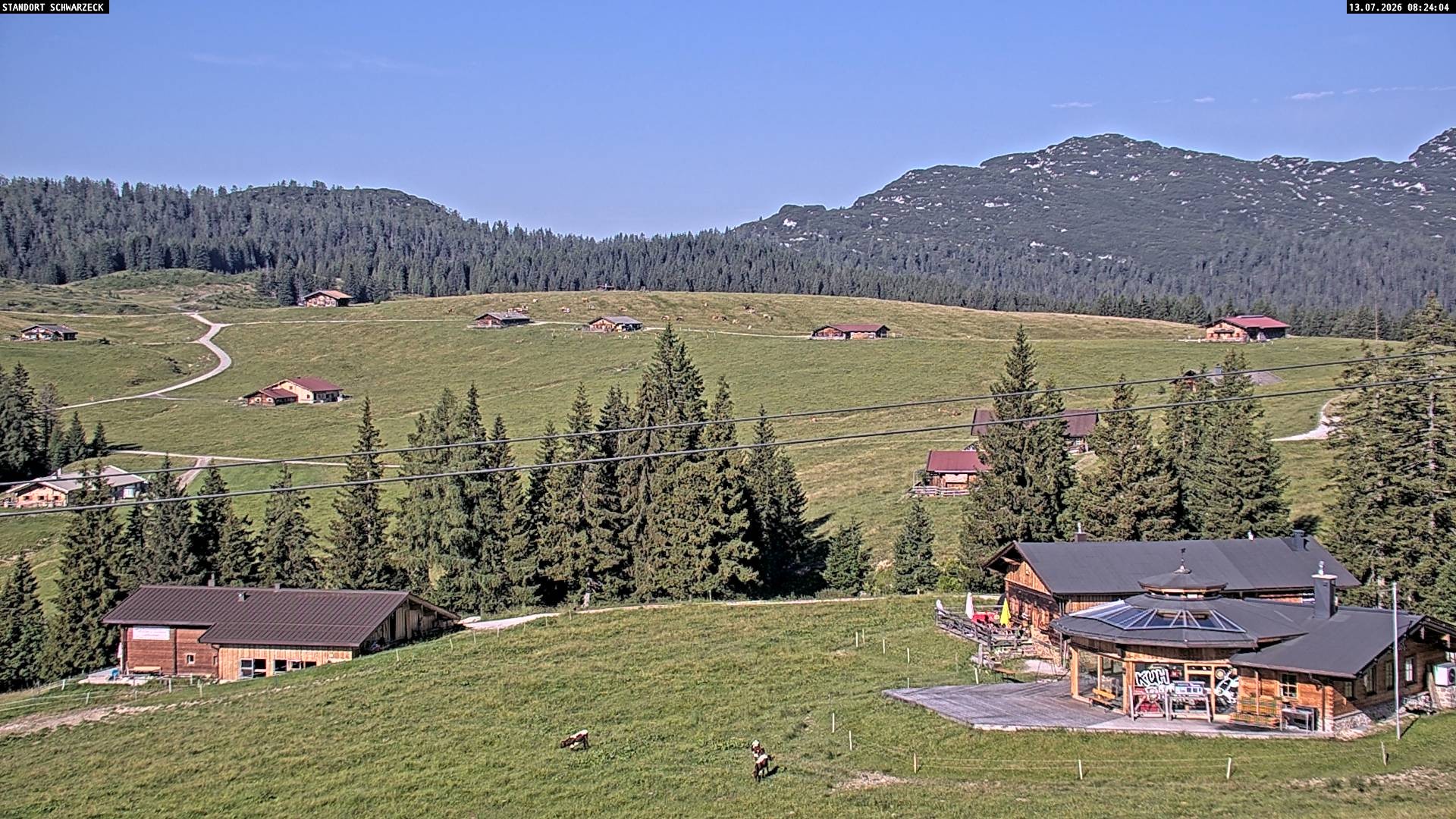 Archiv Foto Webcam Almenwelt Lofer: Rundwanderweg und Höhenloipe