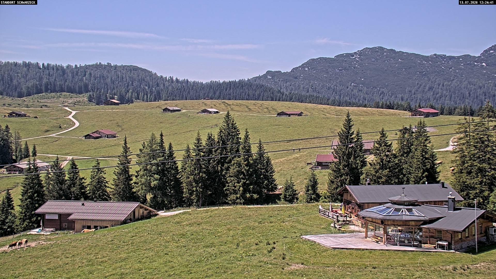 Archiv Foto Webcam Almenwelt Lofer: Rundwanderweg und Höhenloipe