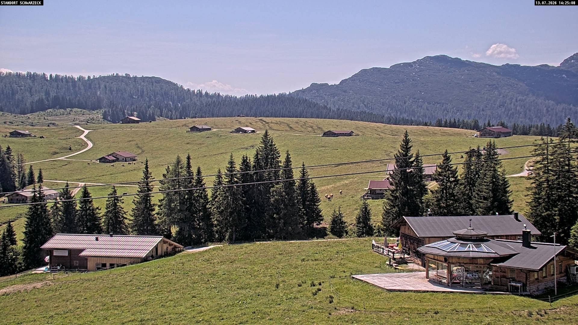 Archiv Foto Webcam Almenwelt Lofer: Rundwanderweg und Höhenloipe