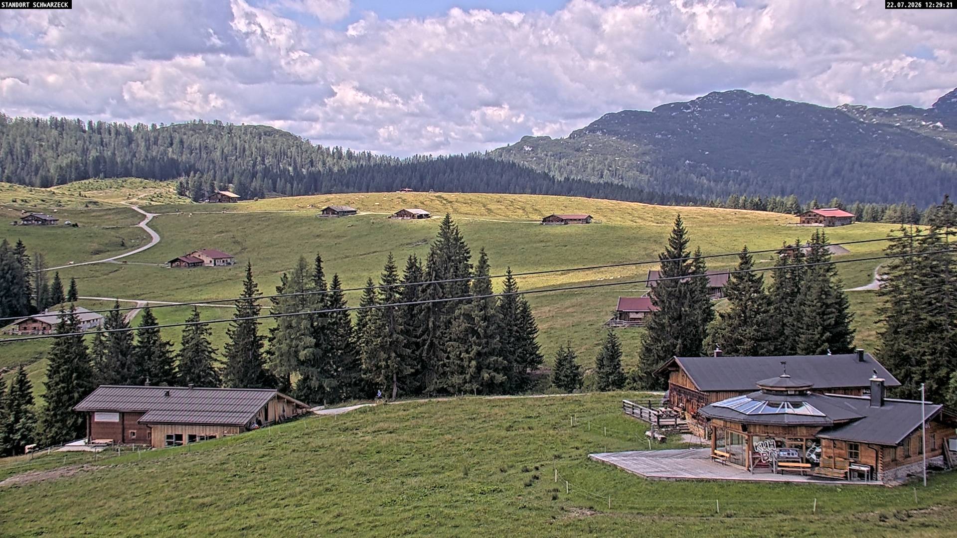 Archiv Foto Webcam Almenwelt Lofer: Rundwanderweg und Höhenloipe