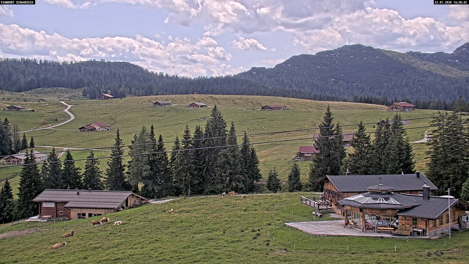 Archiv Foto Webcam Almenwelt Lofer: Rundwanderweg und Höhenloipe