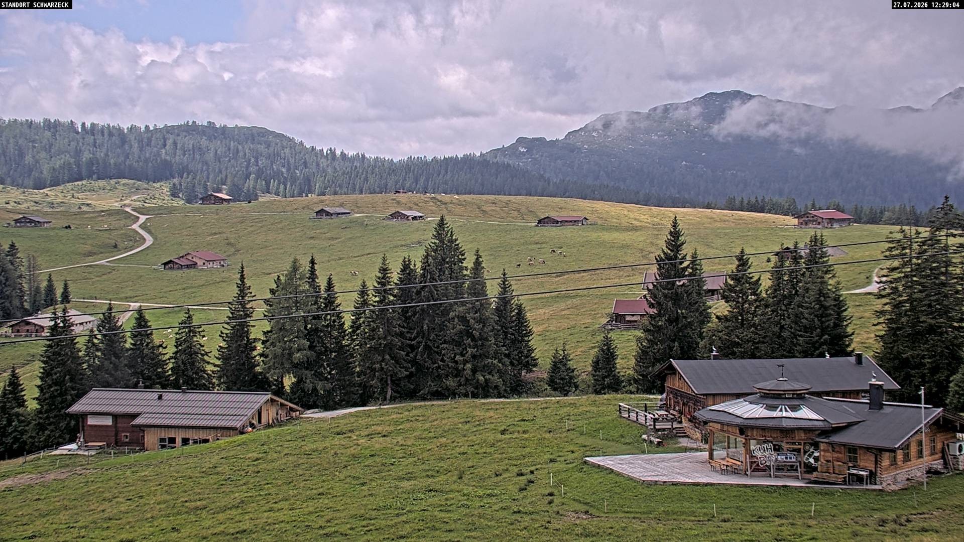 Archiv Foto Webcam Almenwelt Lofer: Rundwanderweg und Höhenloipe