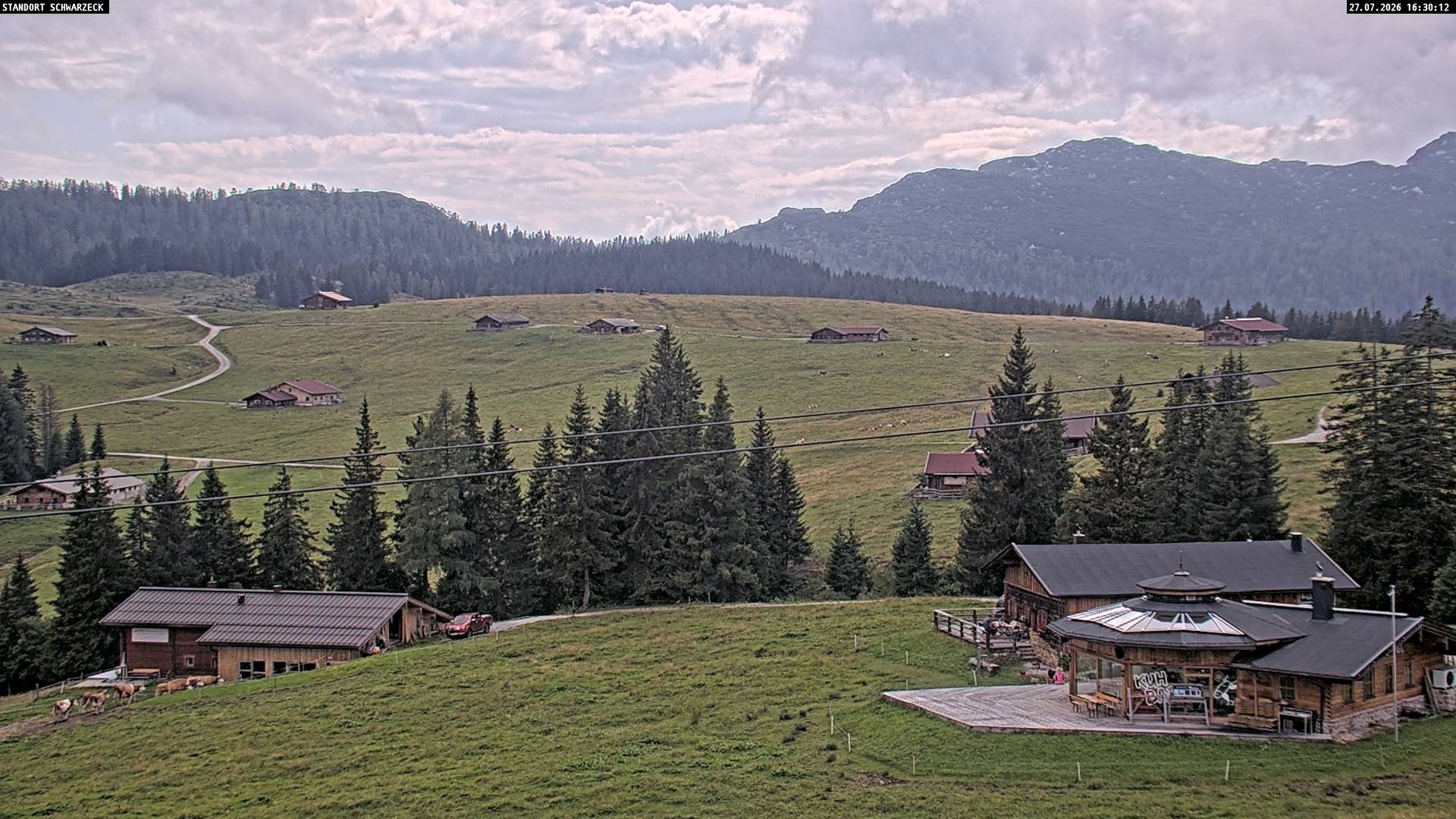 Archiv Foto Webcam Almenwelt Lofer: Rundwanderweg und Höhenloipe