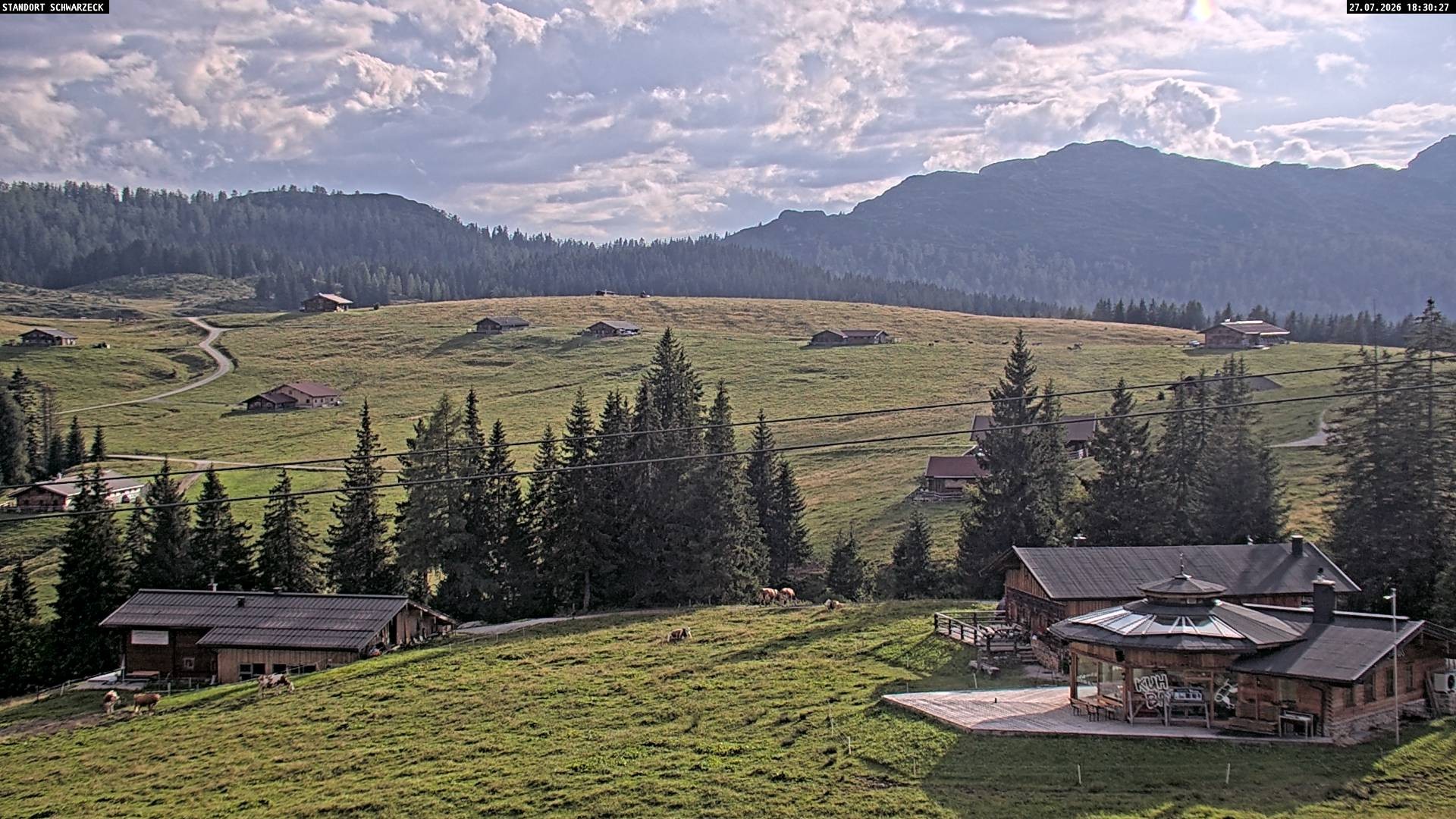 Archiv Foto Webcam Almenwelt Lofer: Rundwanderweg und Höhenloipe