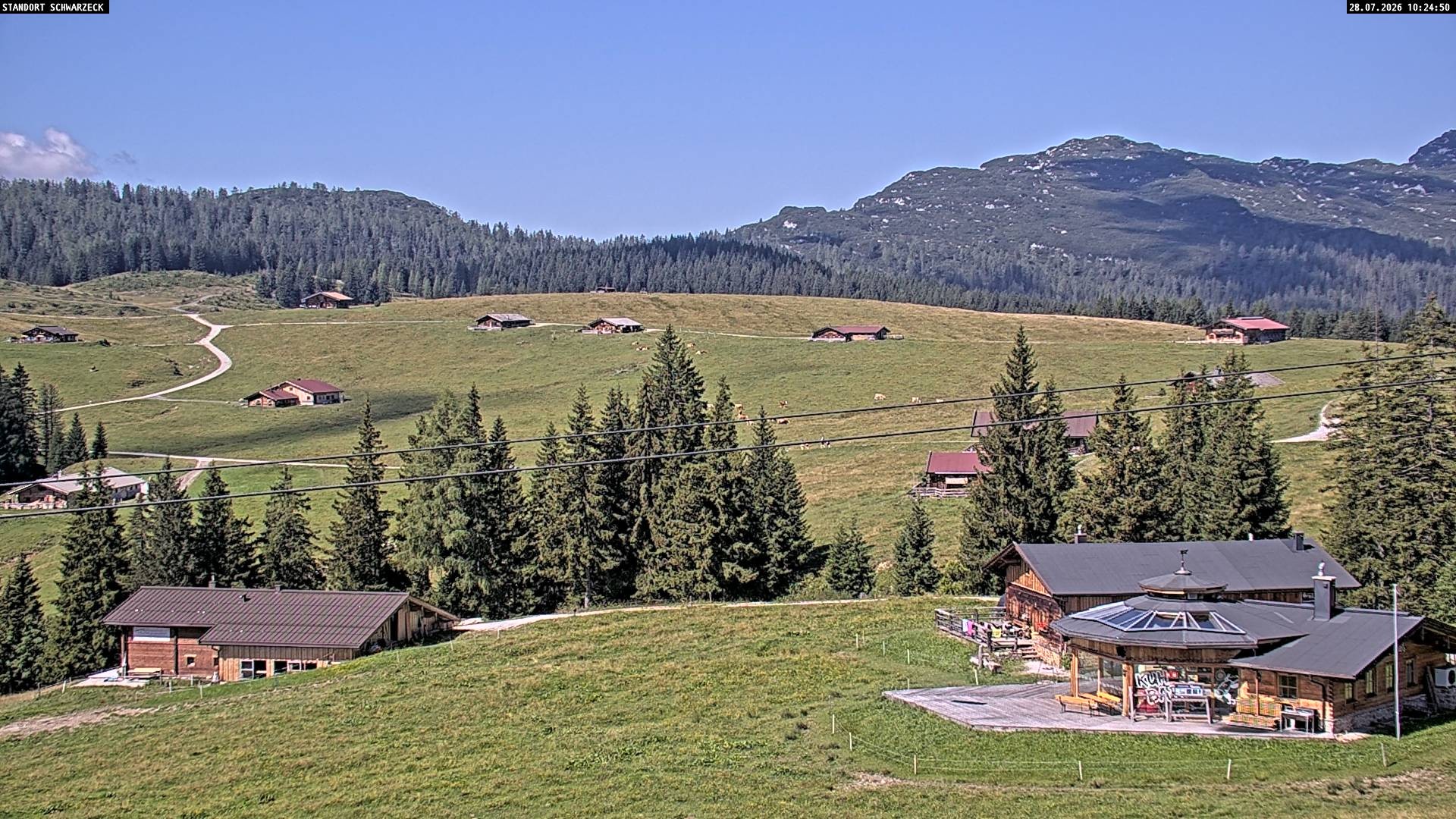 Archiv Foto Webcam Almenwelt Lofer: Rundwanderweg und Höhenloipe