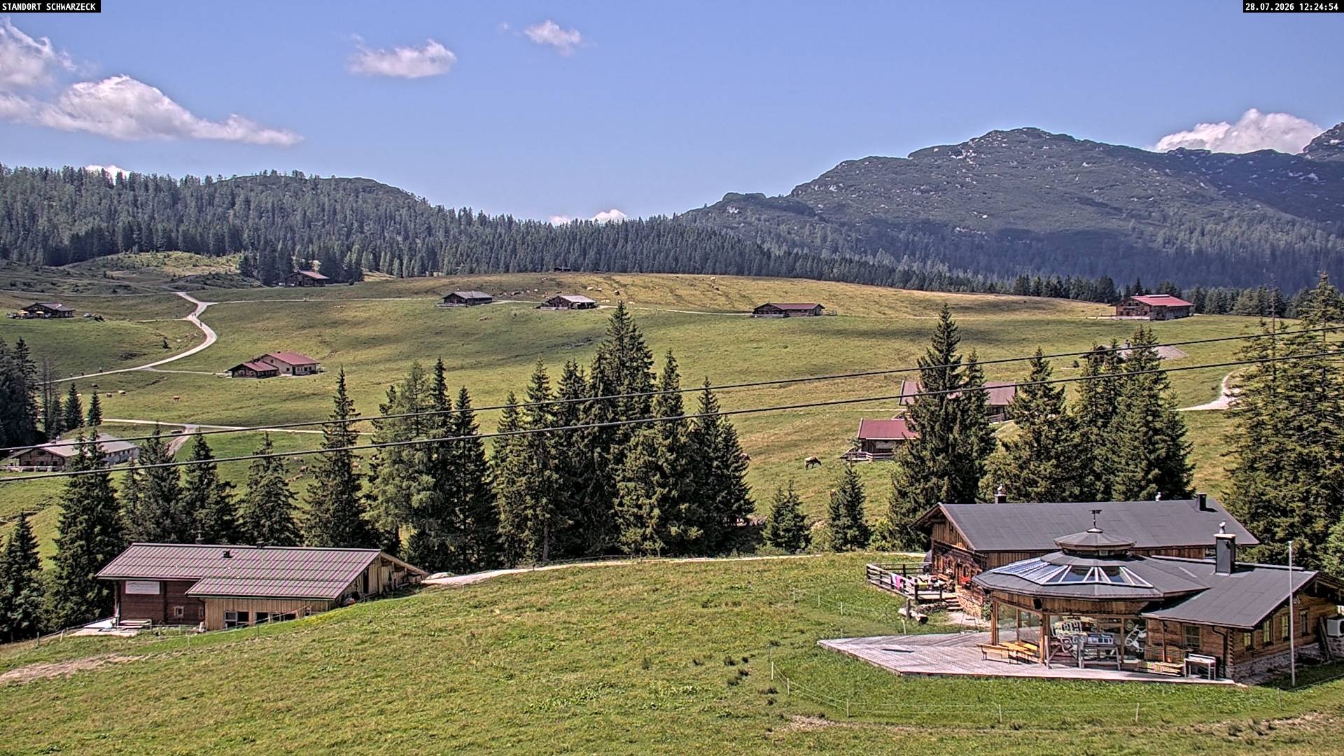 Archiv Foto Webcam Almenwelt Lofer: Rundwanderweg und Höhenloipe