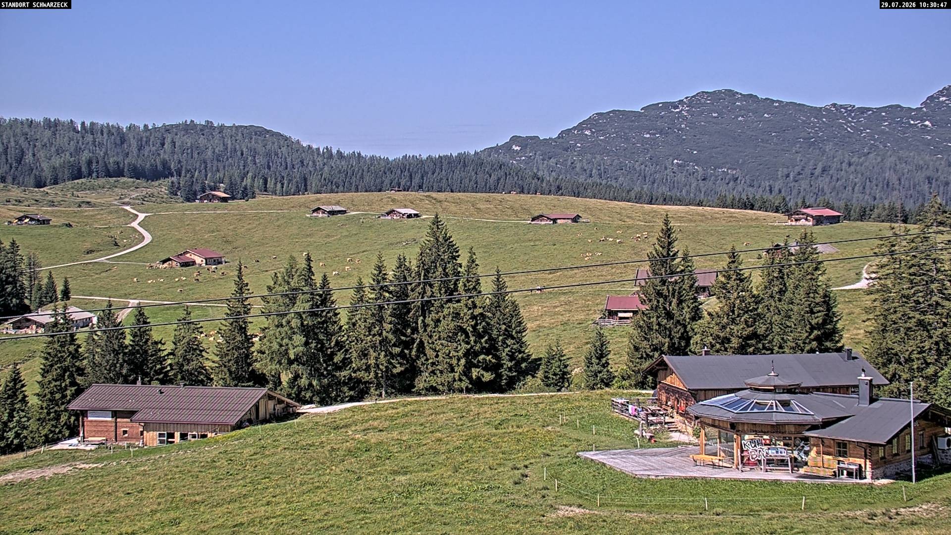 Archiv Foto Webcam Almenwelt Lofer: Rundwanderweg und Höhenloipe