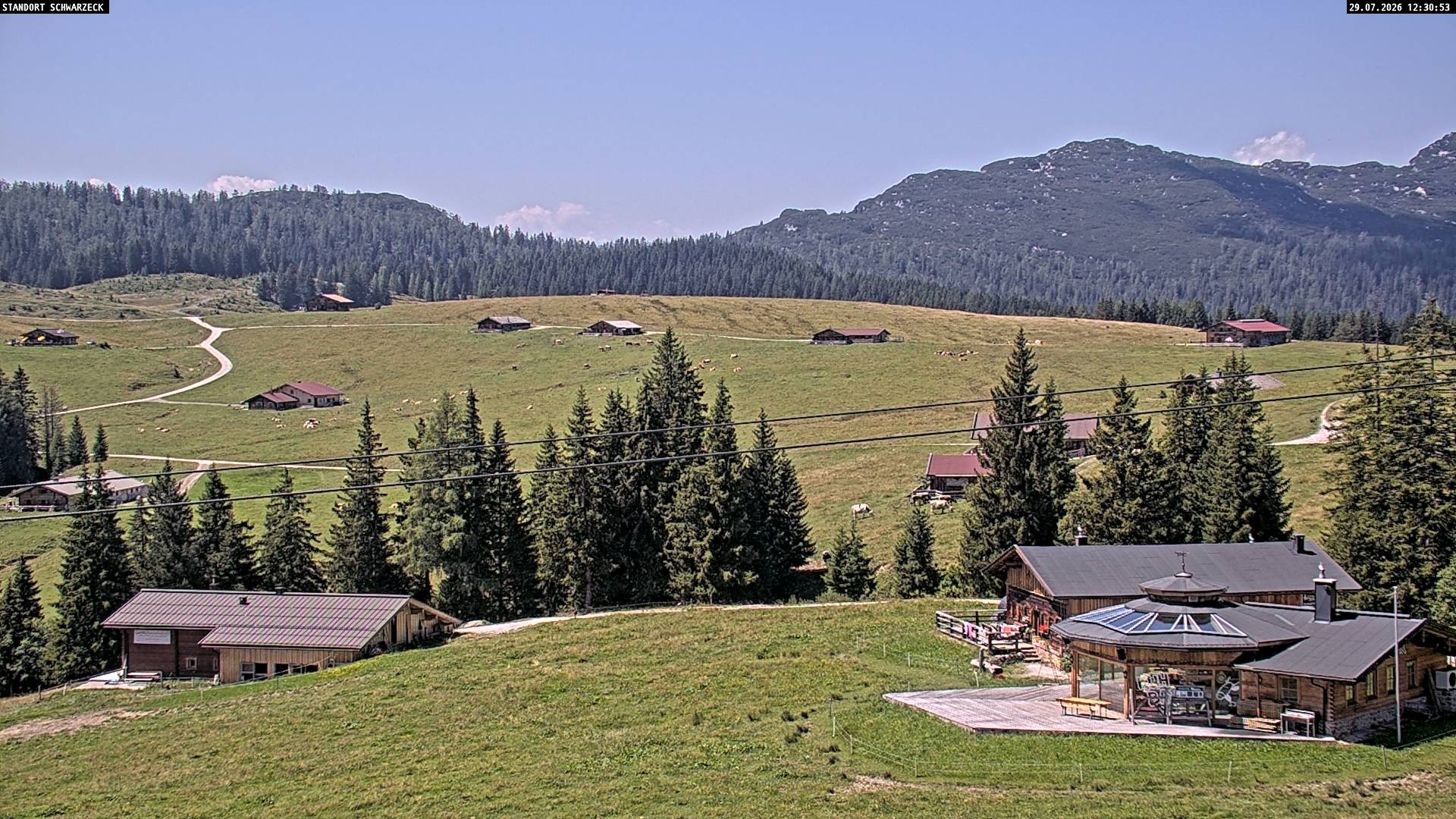 Archiv Foto Webcam Almenwelt Lofer: Rundwanderweg und Höhenloipe