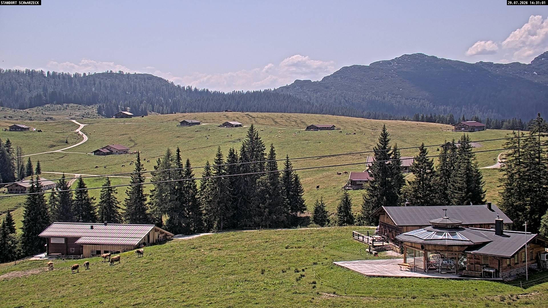 Archiv Foto Webcam Almenwelt Lofer: Rundwanderweg und Höhenloipe