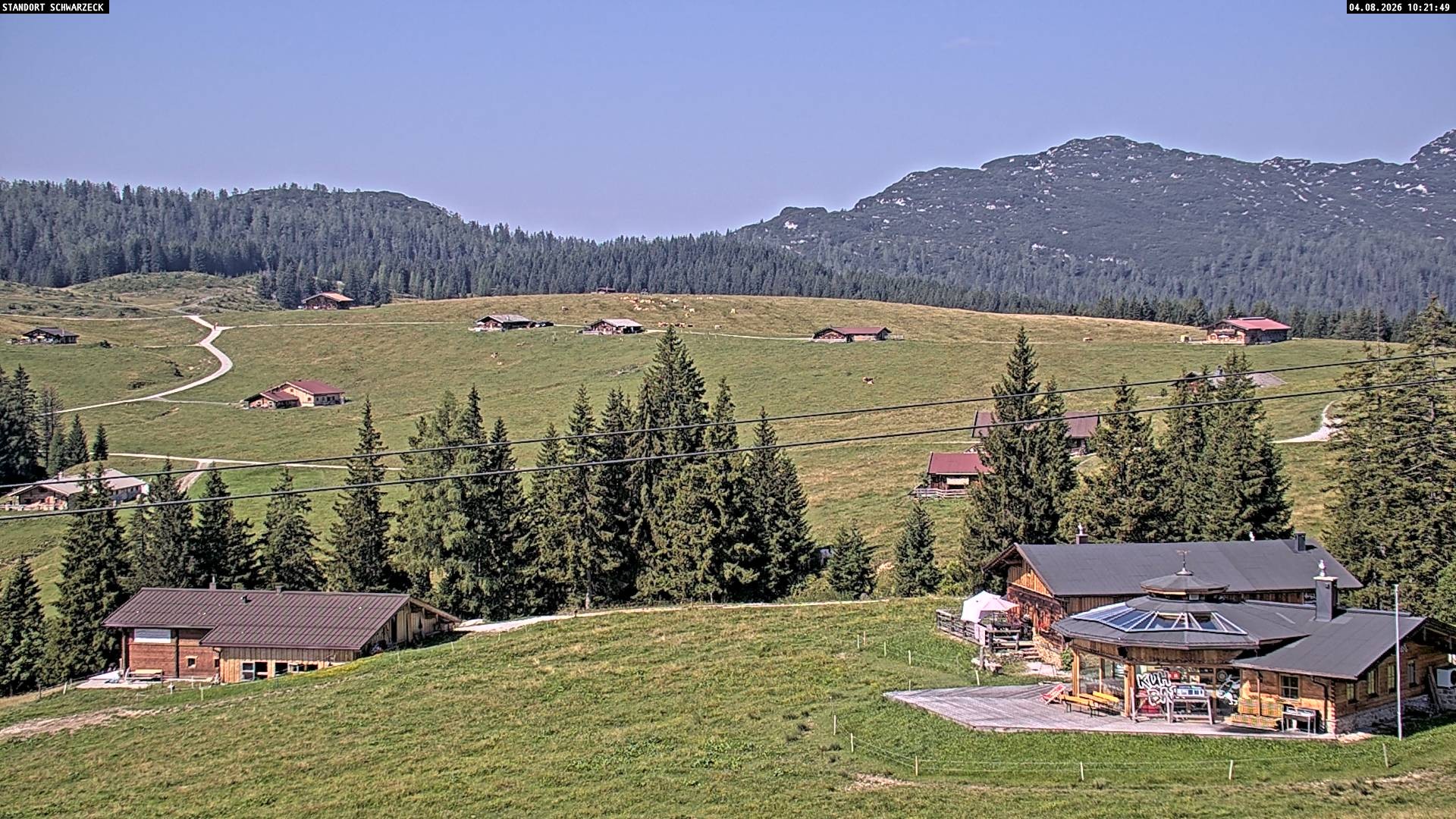 Archiv Foto Webcam Almenwelt Lofer: Rundwanderweg und Höhenloipe