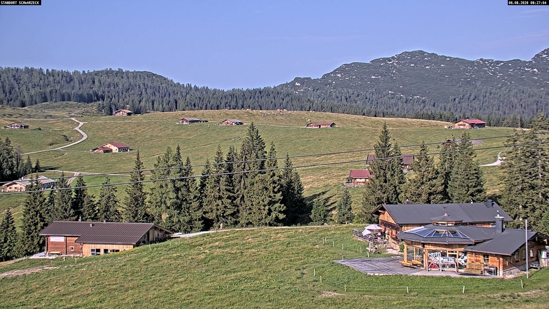 Archiv Foto Webcam Almenwelt Lofer: Rundwanderweg und Höhenloipe