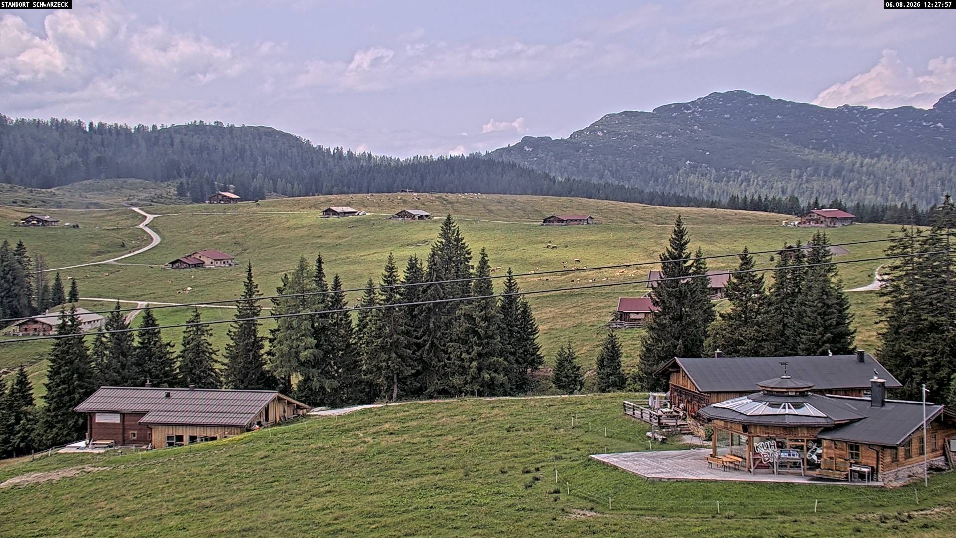 Archiv Foto Webcam Almenwelt Lofer: Rundwanderweg und Höhenloipe