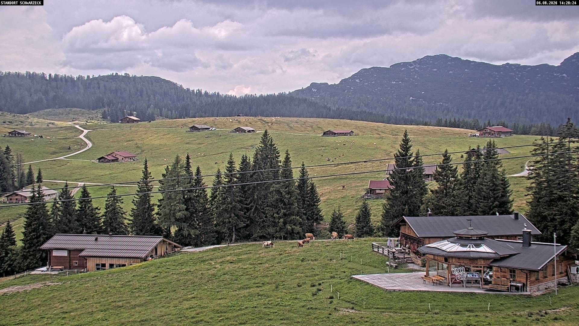 Archiv Foto Webcam Almenwelt Lofer: Rundwanderweg und Höhenloipe