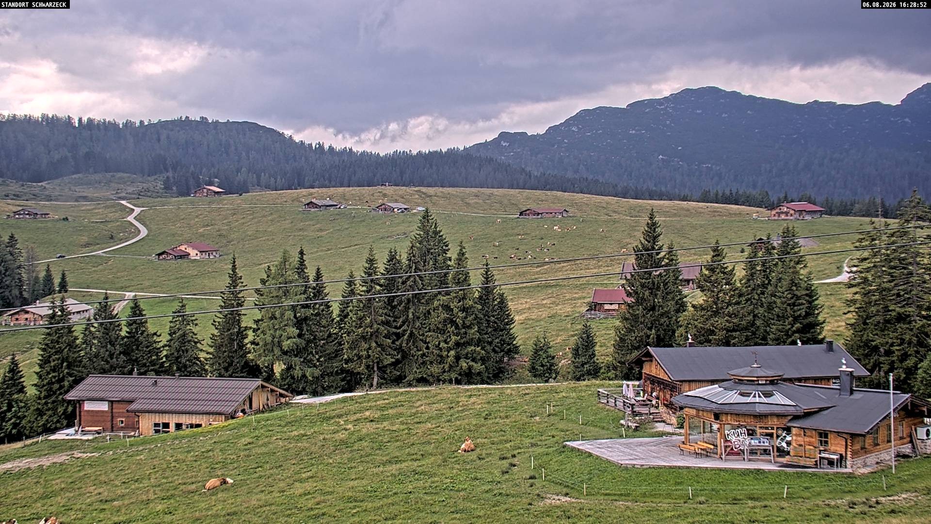 Archiv Foto Webcam Almenwelt Lofer: Rundwanderweg und Höhenloipe