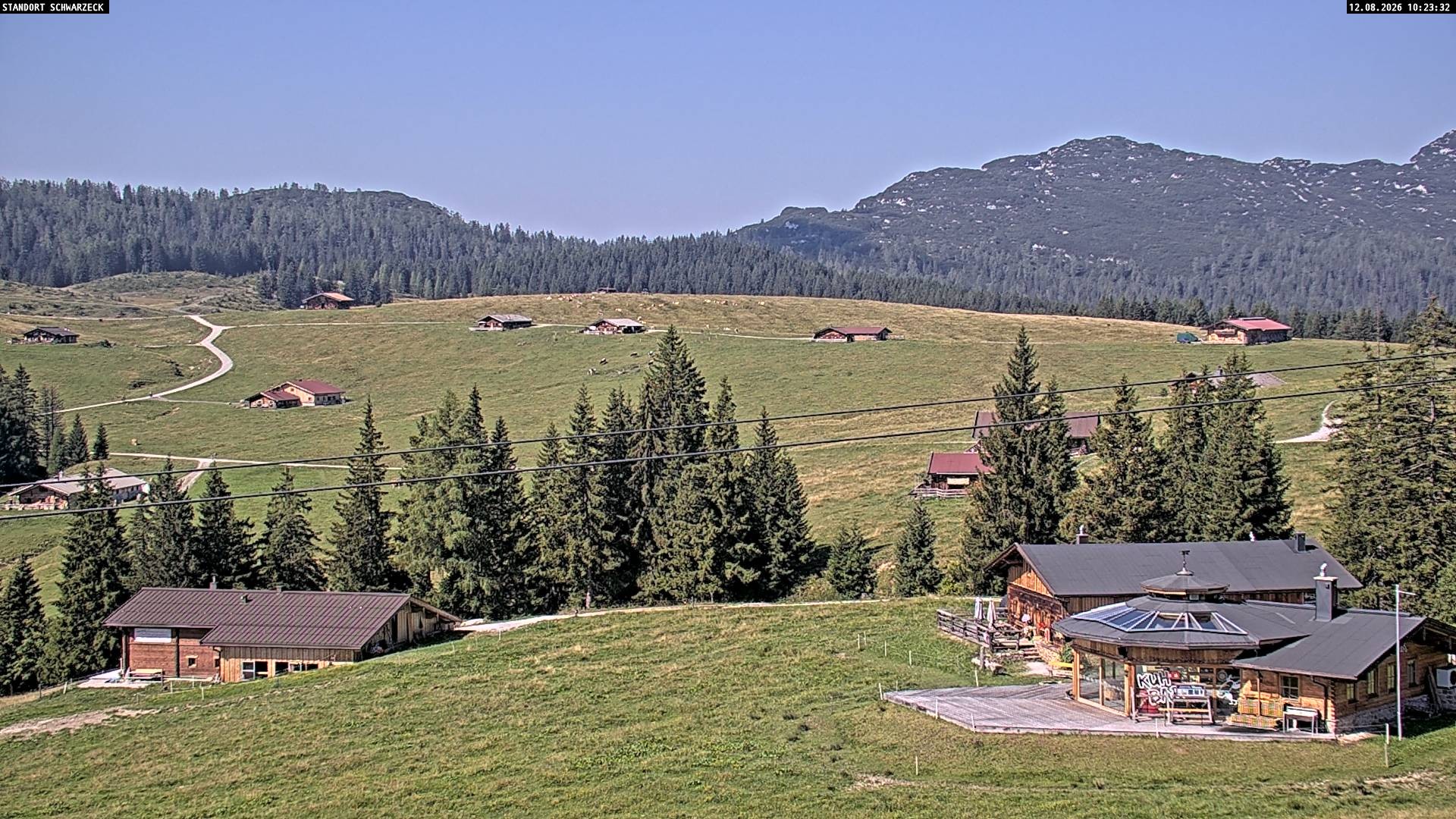 Archiv Foto Webcam Almenwelt Lofer: Rundwanderweg und Höhenloipe