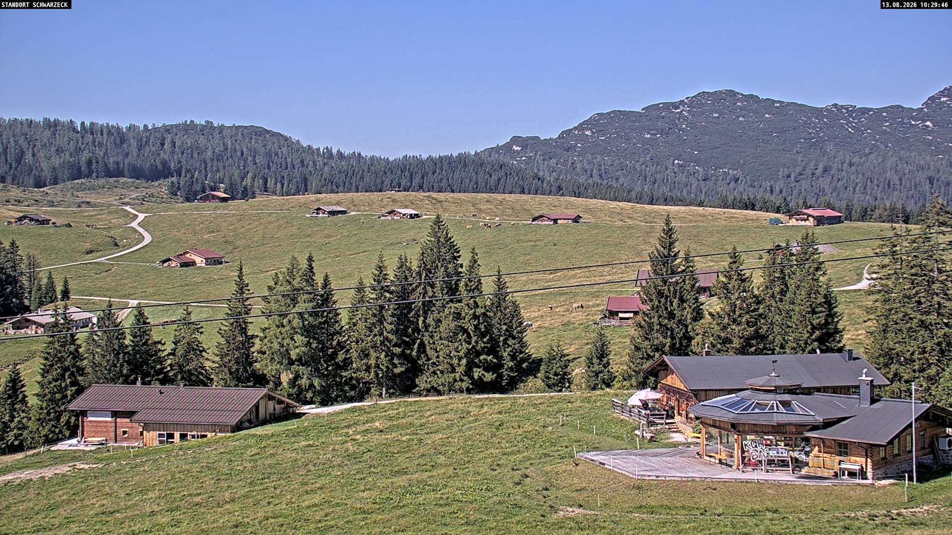 Archiv Foto Webcam Almenwelt Lofer: Rundwanderweg und Höhenloipe