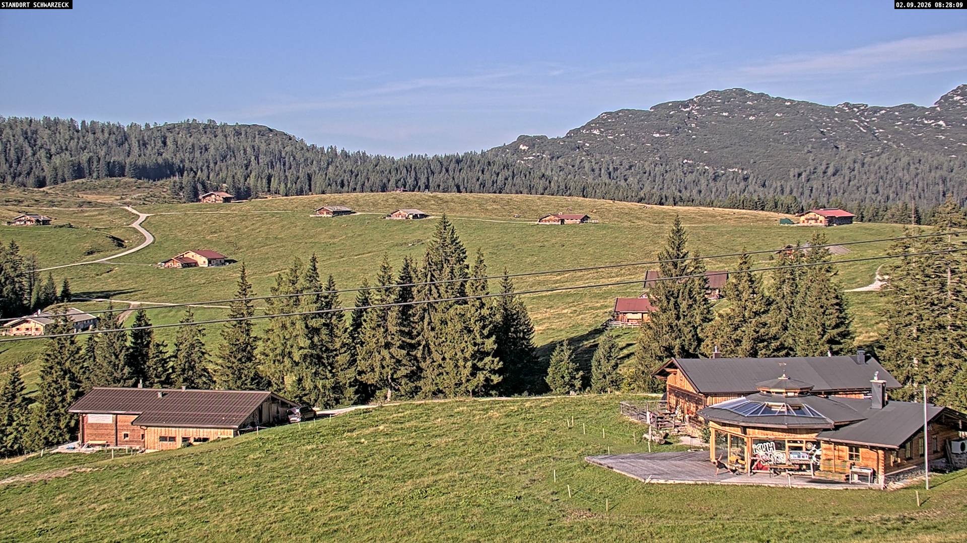 Archiv Foto Webcam Almenwelt Lofer: Rundwanderweg und Höhenloipe