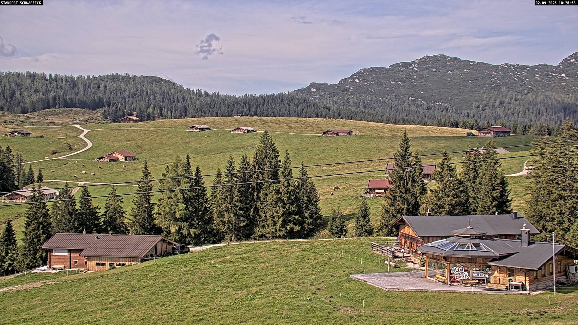Archiv Foto Webcam Almenwelt Lofer: Rundwanderweg und Höhenloipe