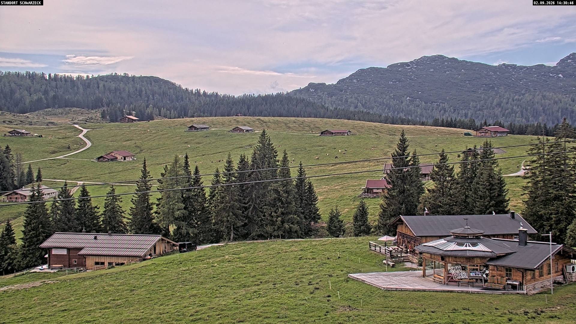 Archiv Foto Webcam Almenwelt Lofer: Rundwanderweg und Höhenloipe