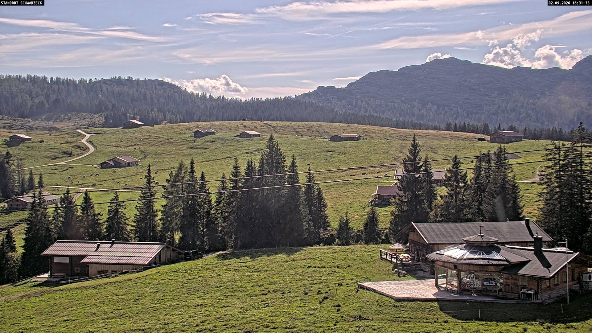 Archiv Foto Webcam Almenwelt Lofer: Rundwanderweg und Höhenloipe