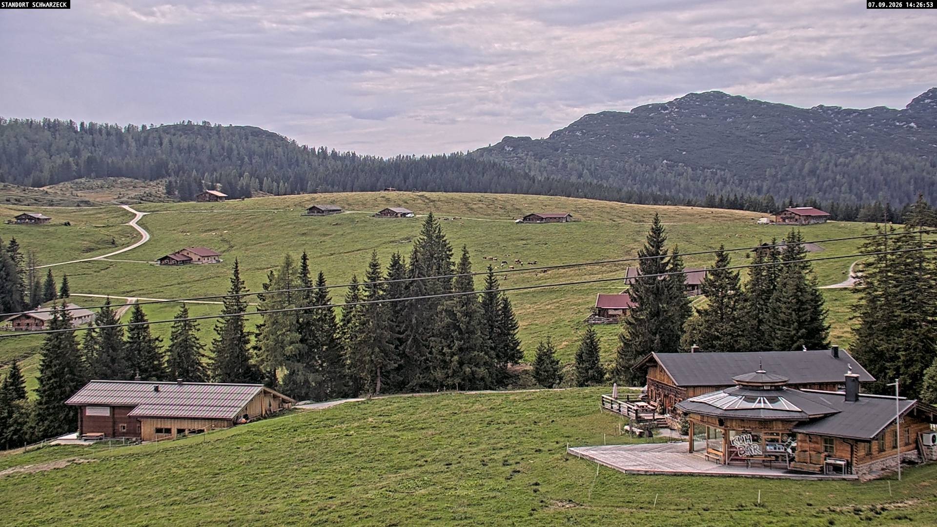 Archiv Foto Webcam Almenwelt Lofer: Rundwanderweg und Höhenloipe