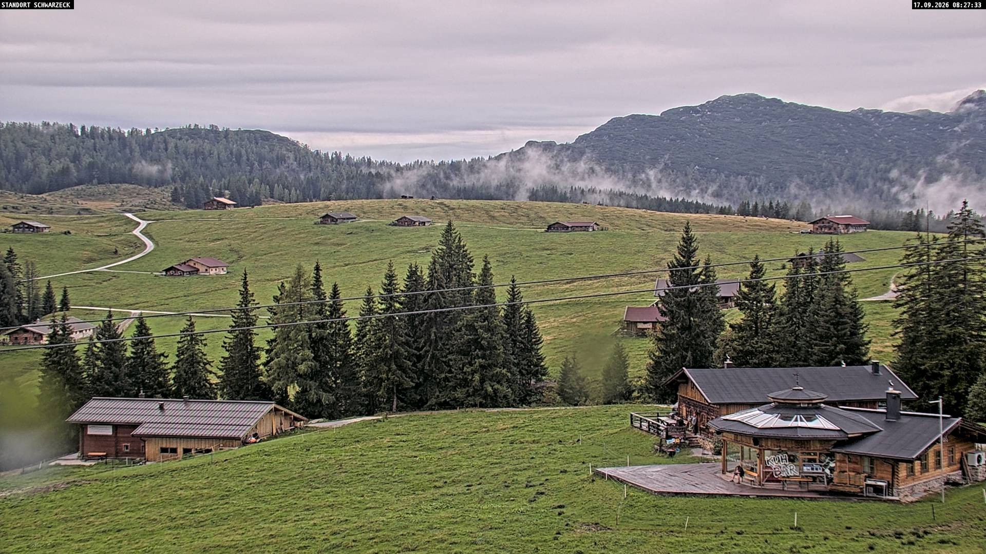 Archiv Foto Webcam Almenwelt Lofer: Rundwanderweg und Höhenloipe