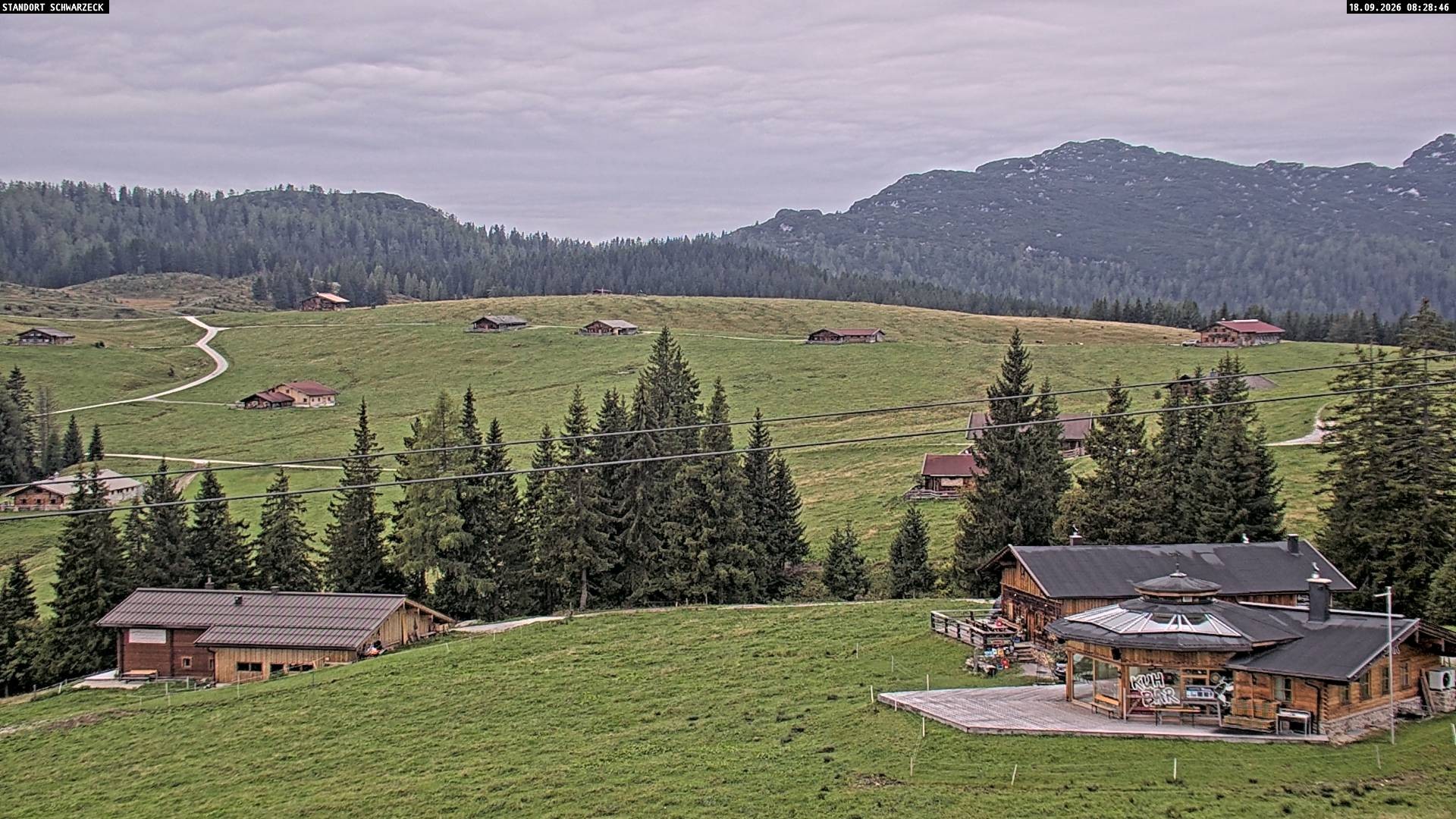 Archiv Foto Webcam Almenwelt Lofer: Rundwanderweg und Höhenloipe