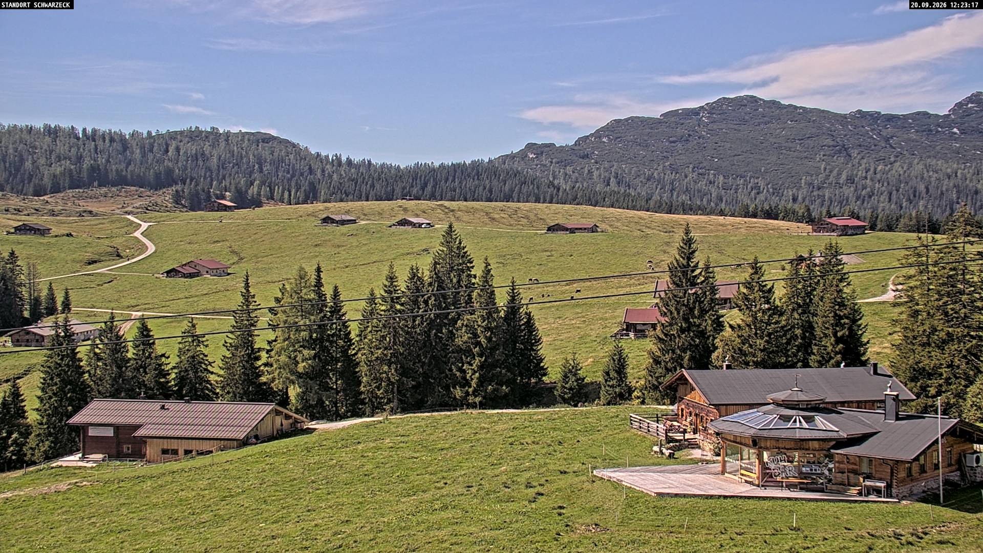 Archiv Foto Webcam Almenwelt Lofer: Rundwanderweg und Höhenloipe