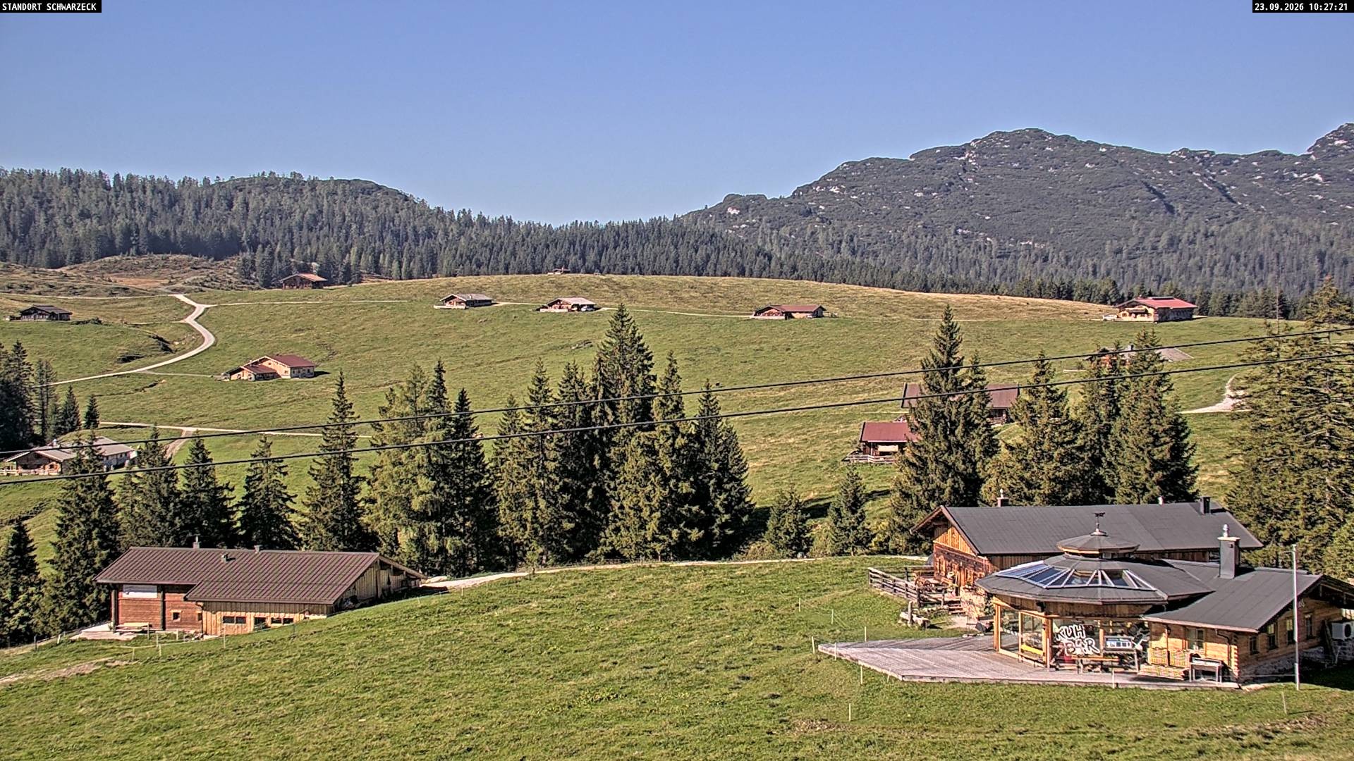 Archiv Foto Webcam Almenwelt Lofer: Rundwanderweg und Höhenloipe