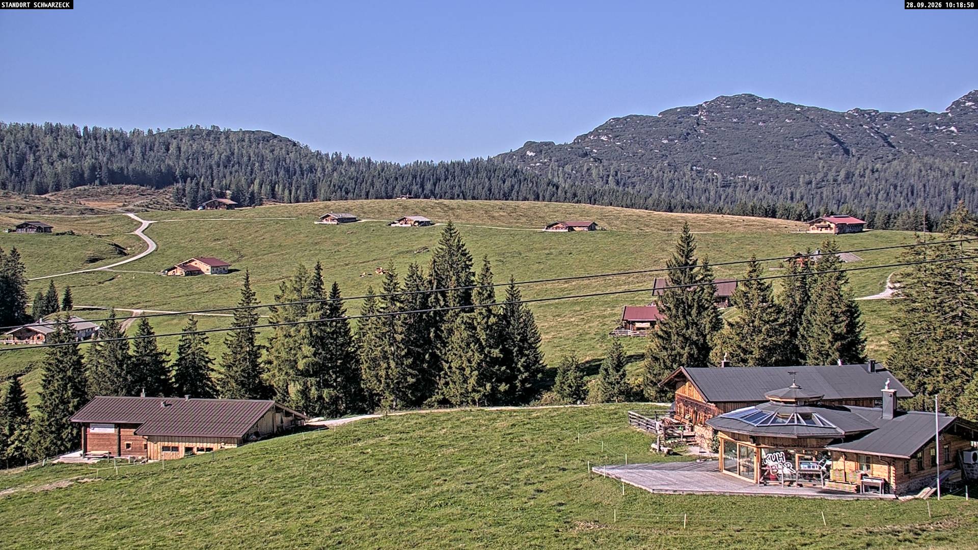 Archiv Foto Webcam Almenwelt Lofer: Rundwanderweg und Höhenloipe
