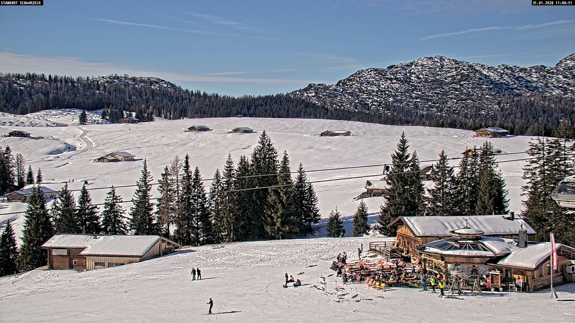 Archiv Foto Webcam Loferer Alm: Schönbühelblick
