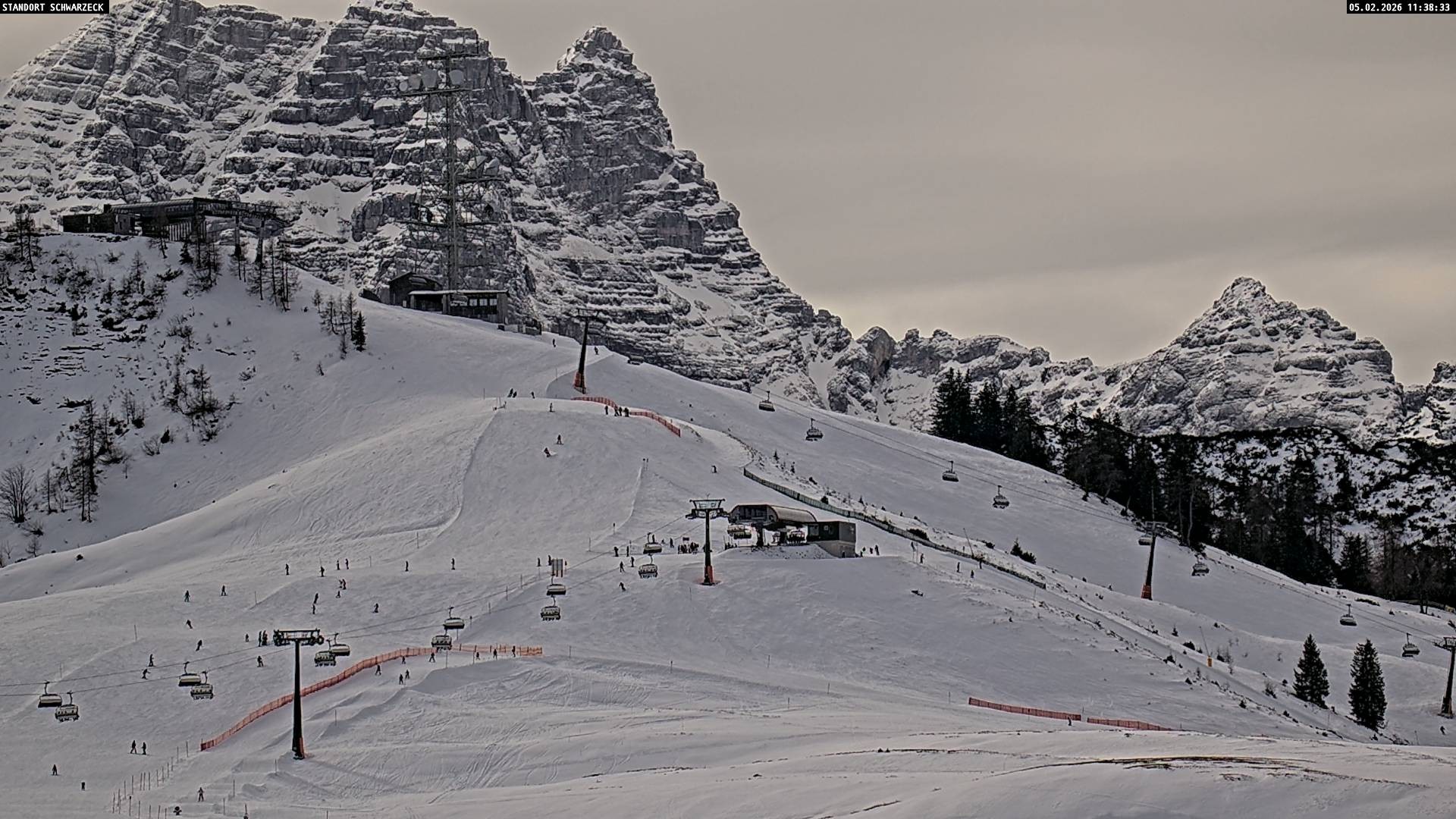 Archived image Webcam Loferer Alm: Schönbühel-view