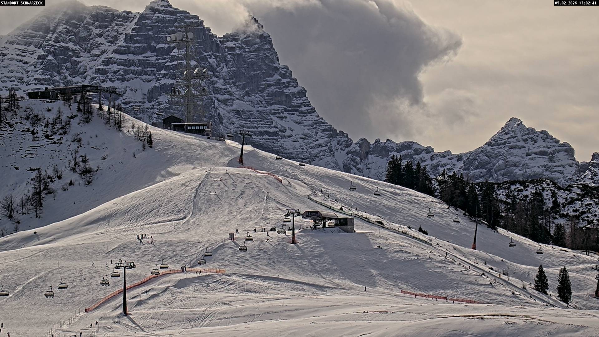 Archived image Webcam Loferer Alm: Schönbühel-view