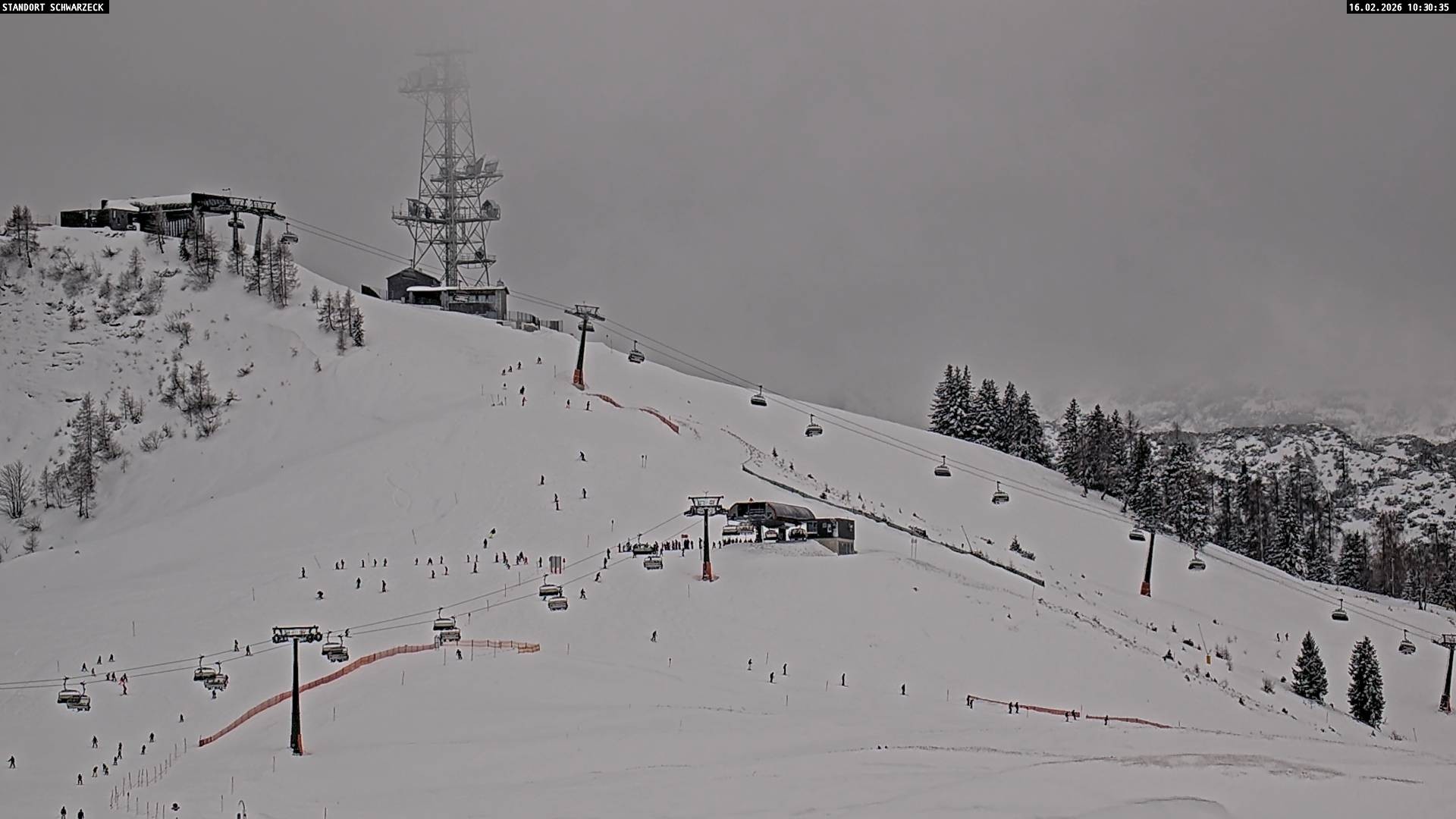 Archived image Webcam Loferer Alm: Schönbühel-view