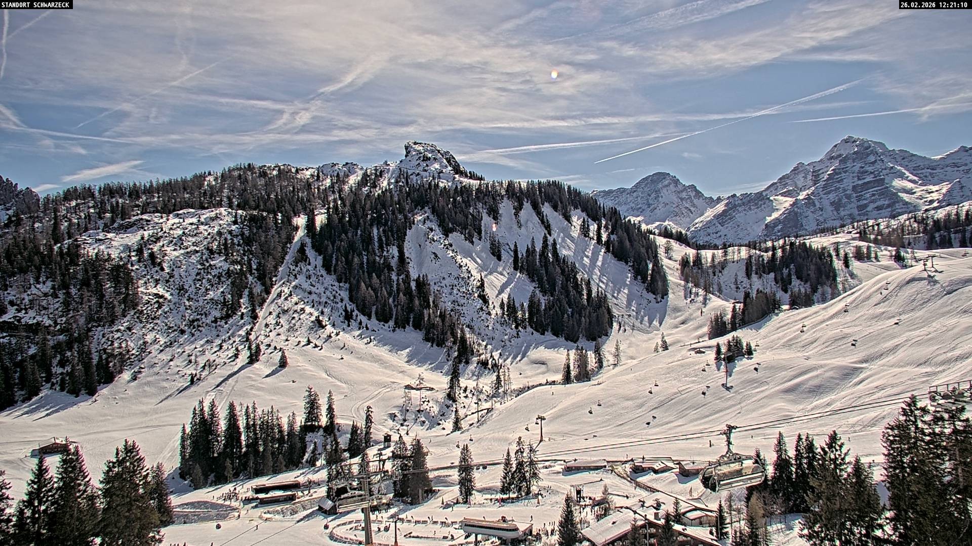 Archived image Webcam Loferer Alm: Schönbühel-view