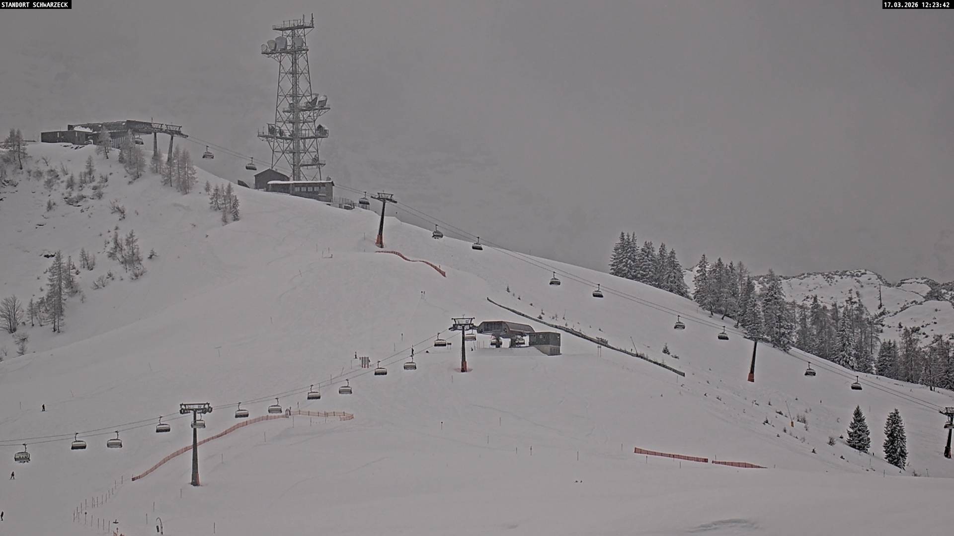 Archived image Webcam Loferer Alm: Schönbühel-view