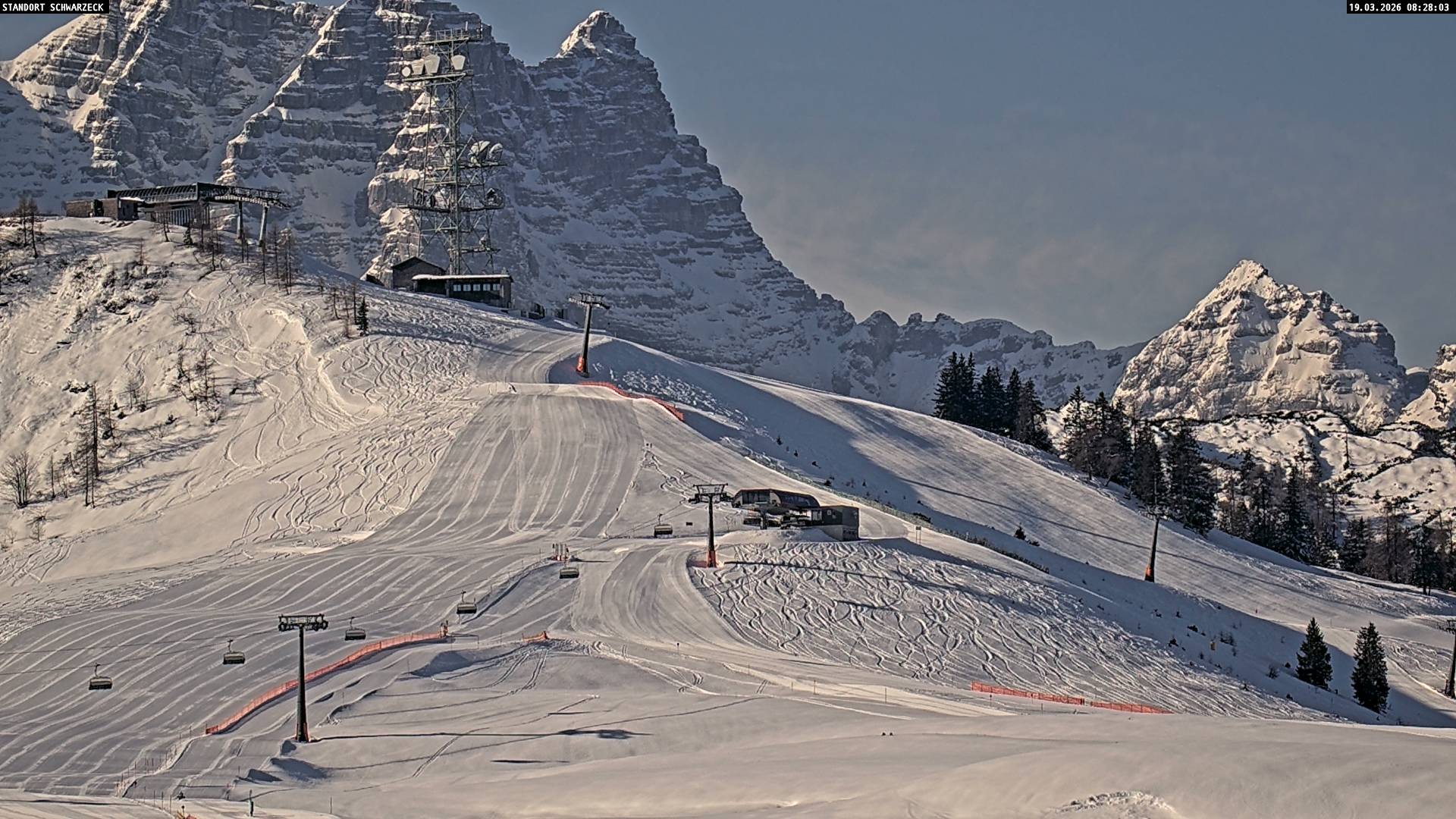 Archived image Webcam Loferer Alm: Schönbühel-view