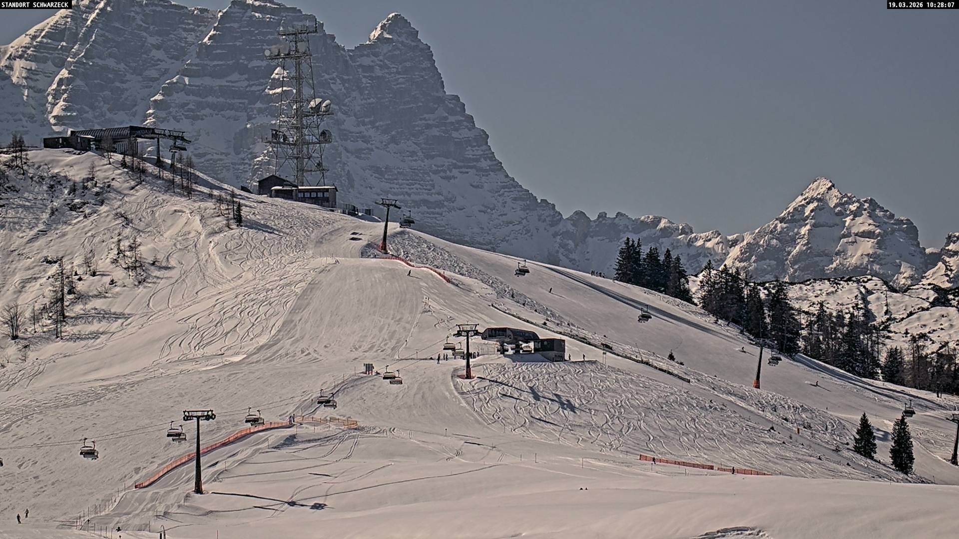 Archived image Webcam Loferer Alm: Schönbühel-view