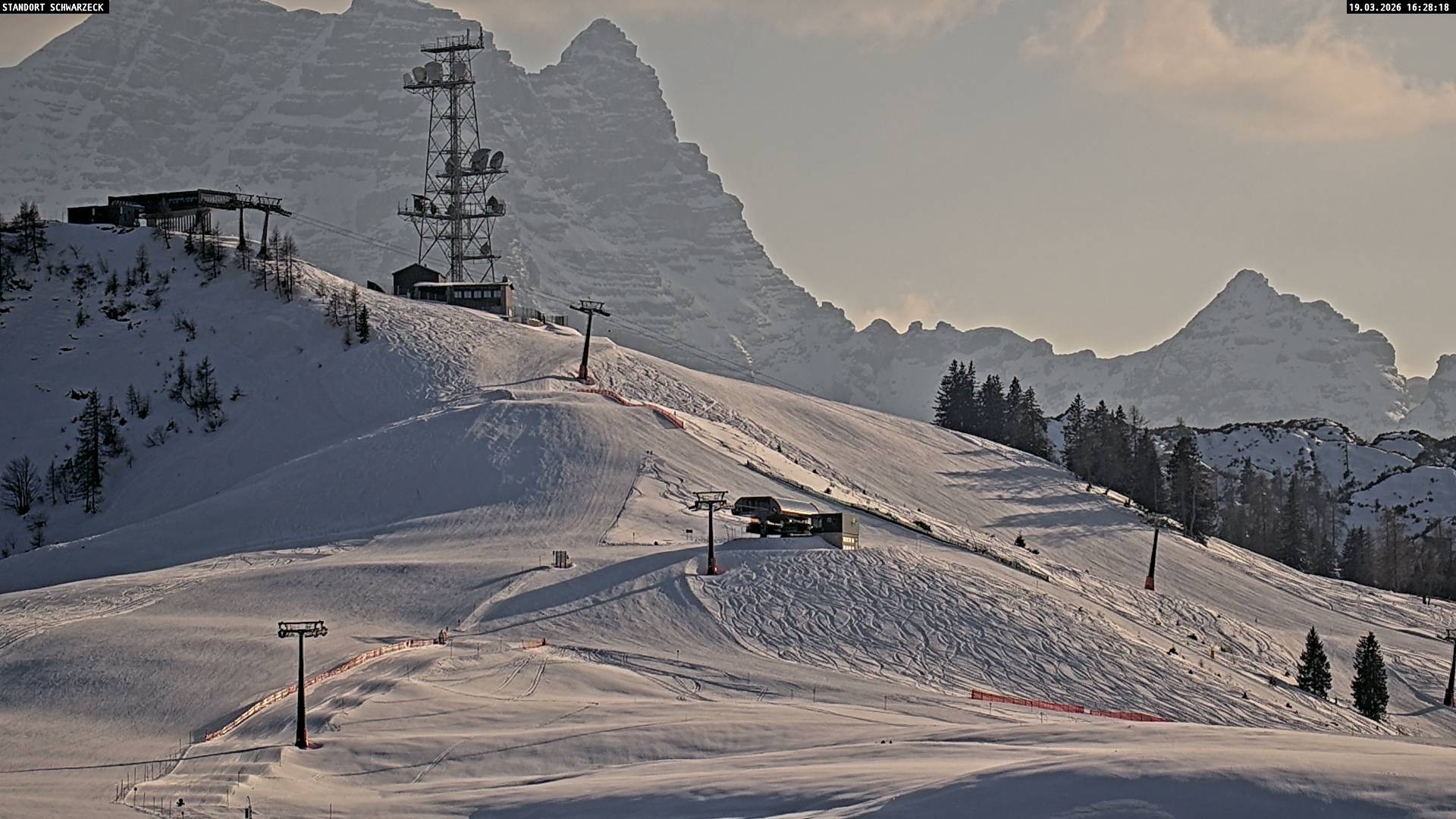 Archived image Webcam Loferer Alm: Schönbühel-view