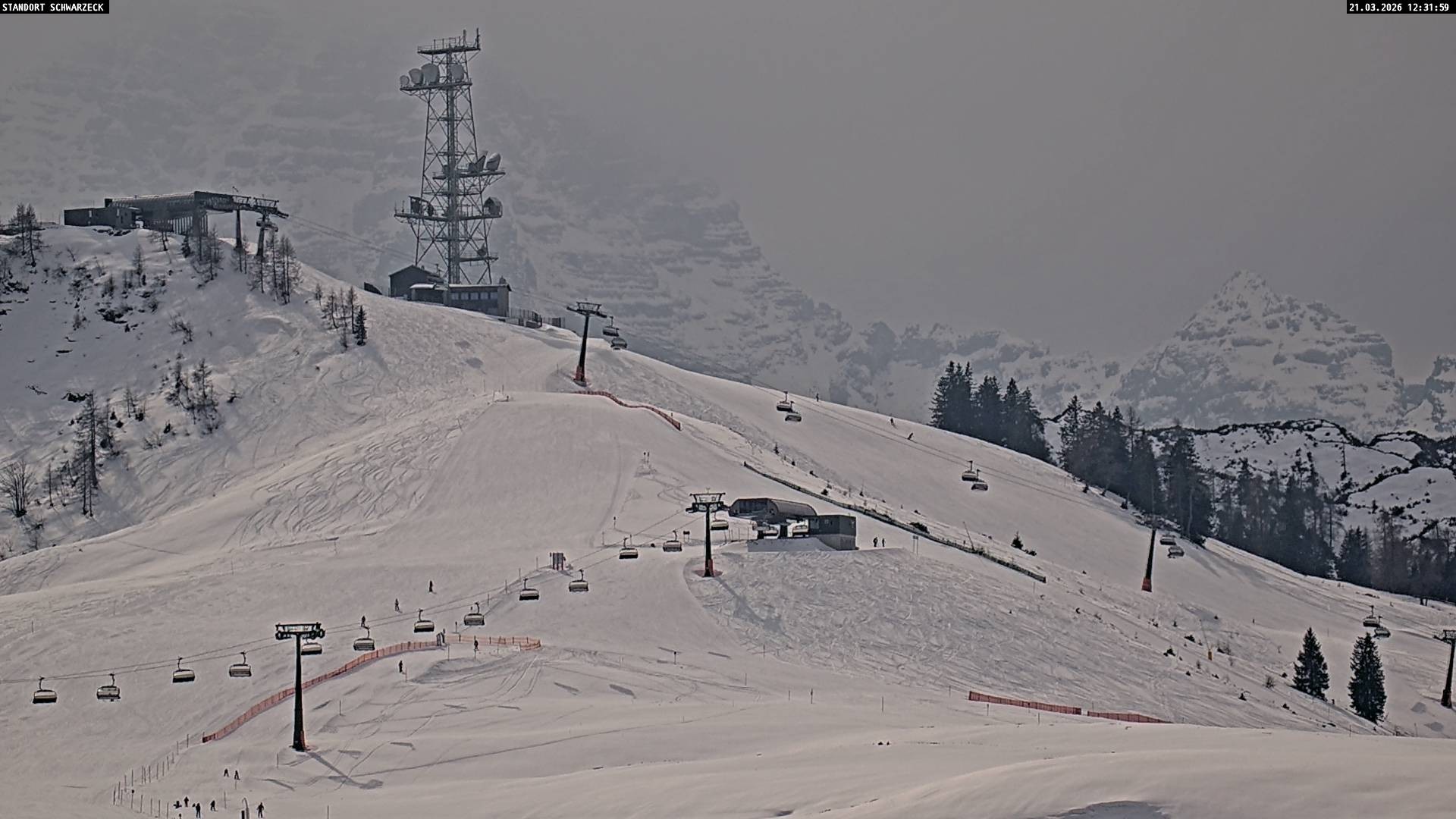 Archived image Webcam Loferer Alm: Schönbühel-view