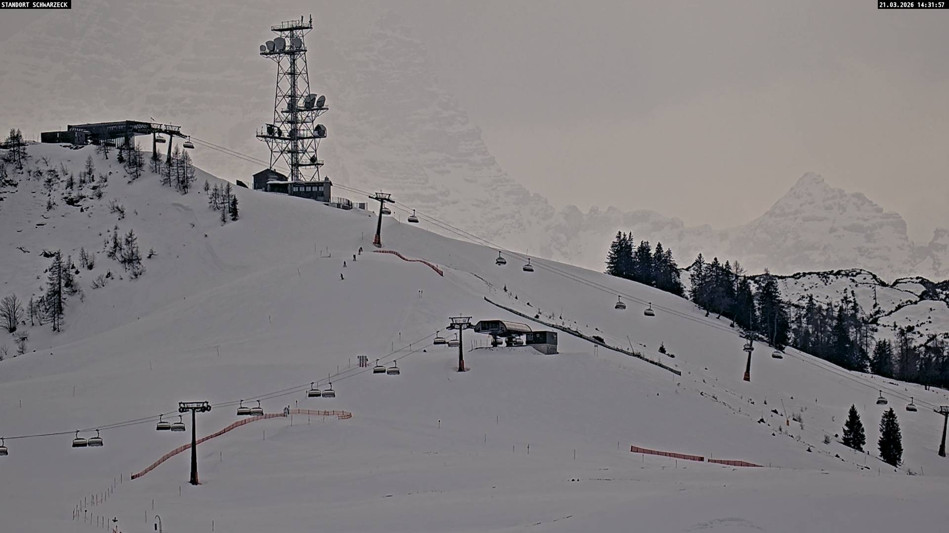 Archived image Webcam Loferer Alm: Schönbühel-view