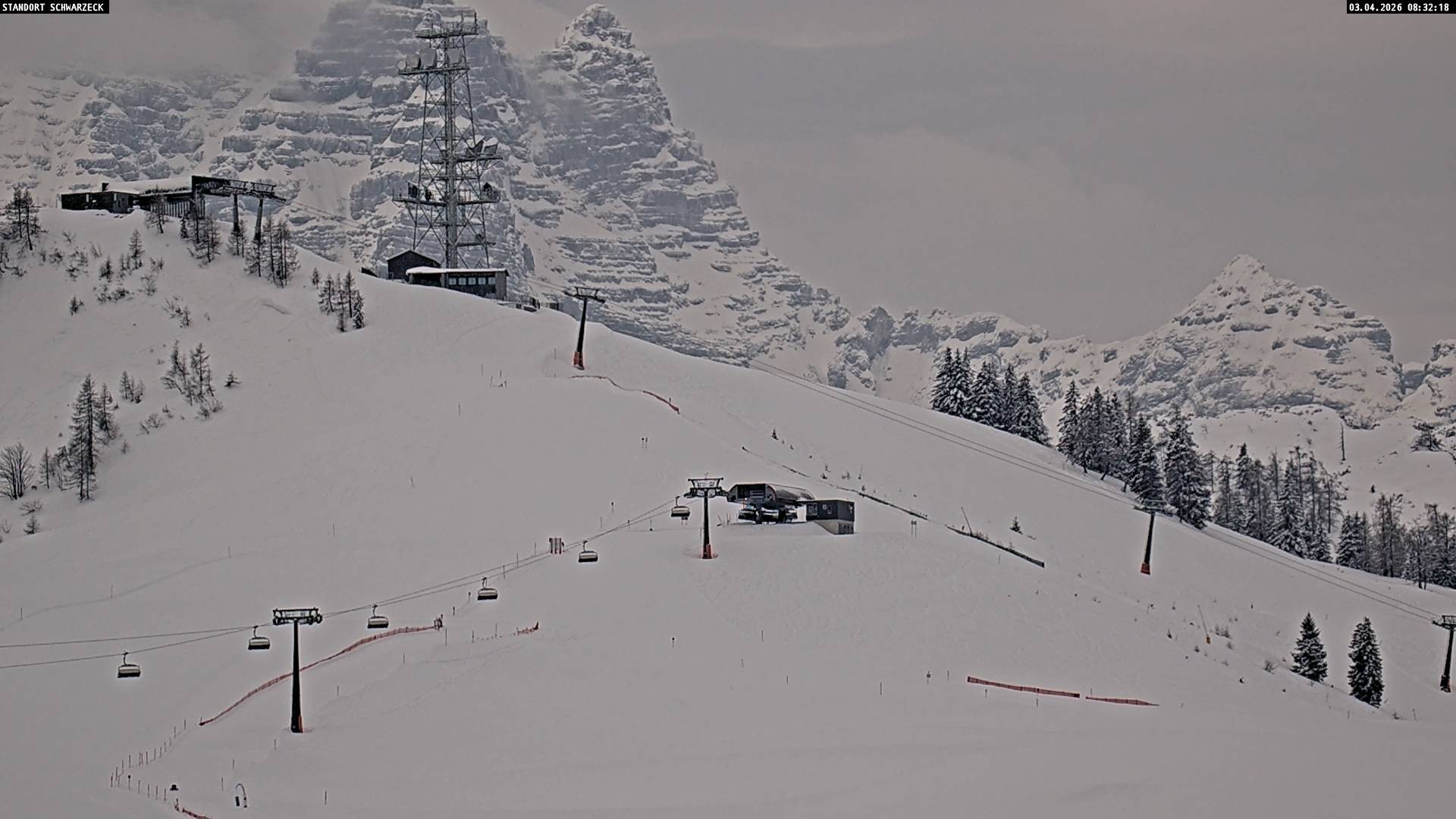 Archived image Webcam Loferer Alm: Schönbühel-view