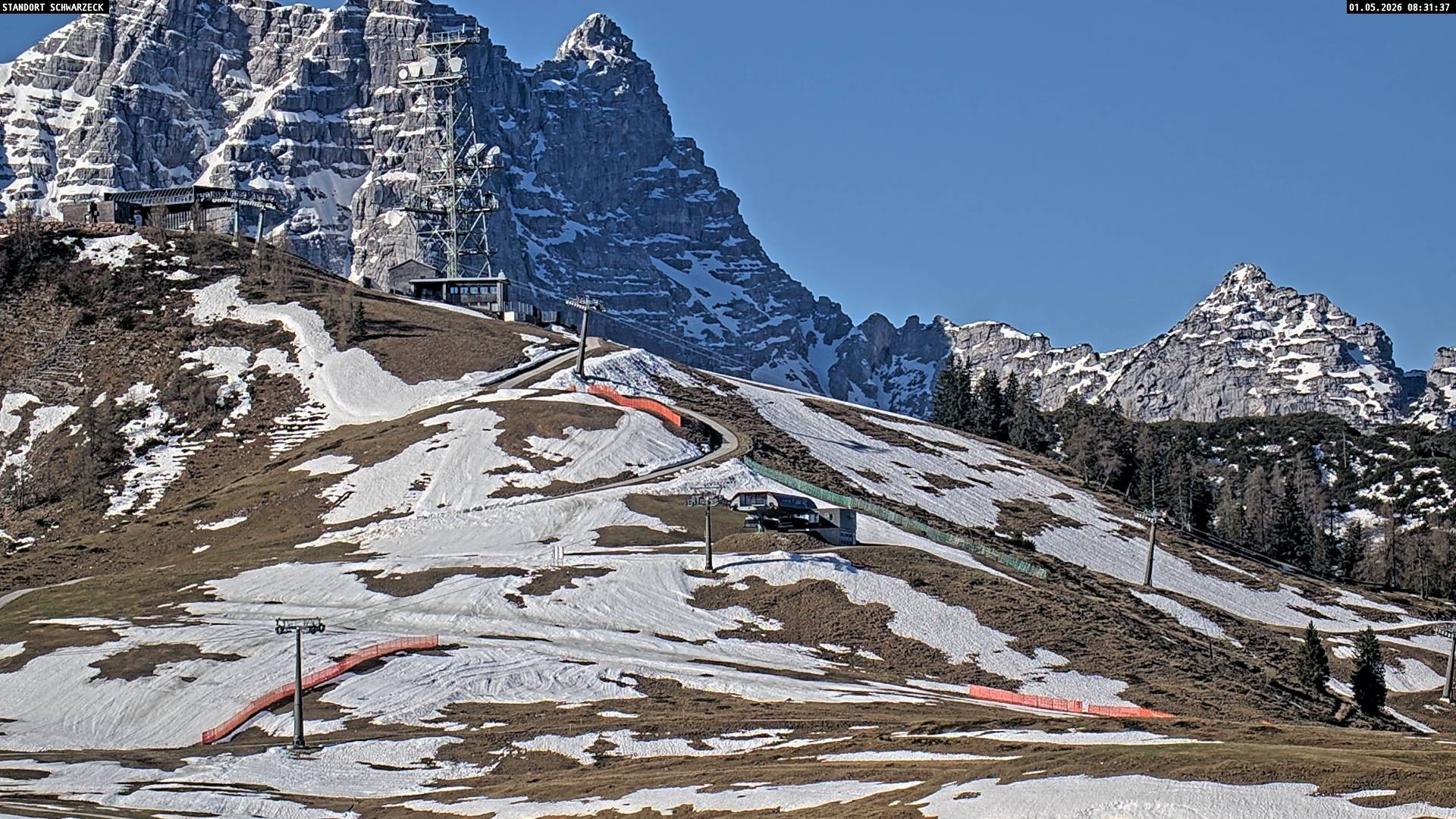 Archived image Webcam Loferer Alm: Schönbühel-view