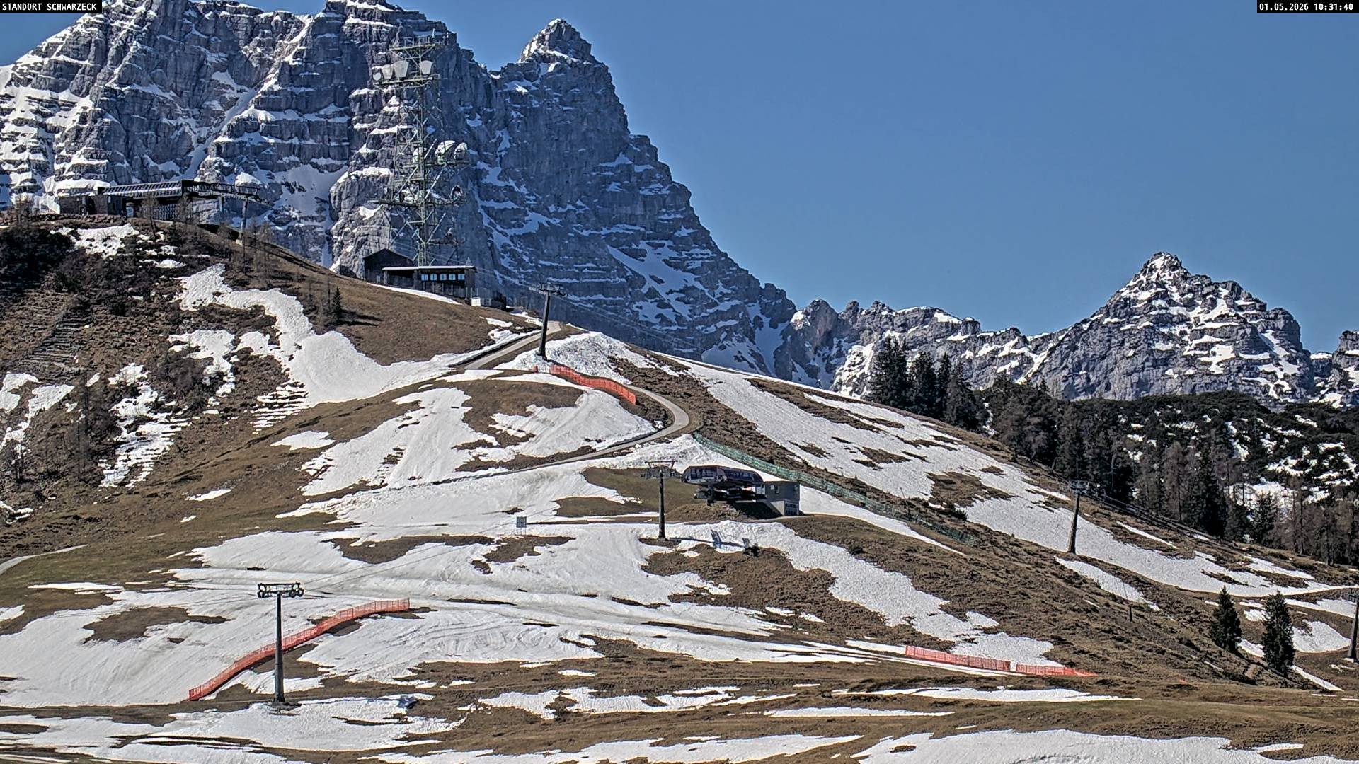 Archived image Webcam Loferer Alm: Schönbühel-view