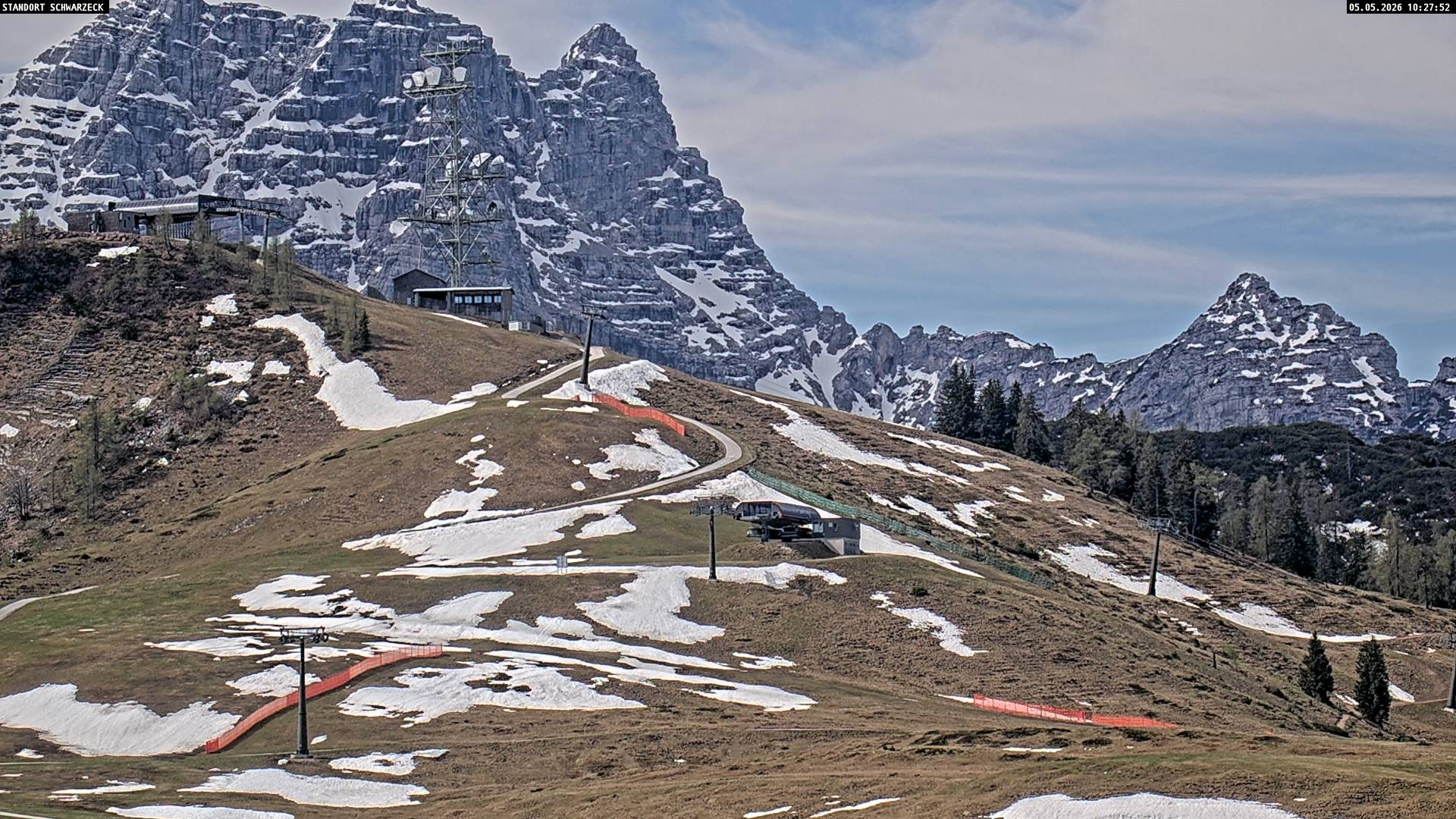 Archived image Webcam Loferer Alm: Schönbühel-view